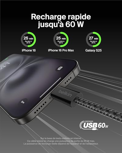 belkin-boostcharge-pack-de-2-c-bles-usb-c-vers-usb-c-gaine-tress-e-nylon-60-w-1- image 8