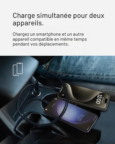 belkin-boostcharge-chargeur-voiture-42-w-double-port-usb-c-30-w-et-usb-a-12-w-pd image 8