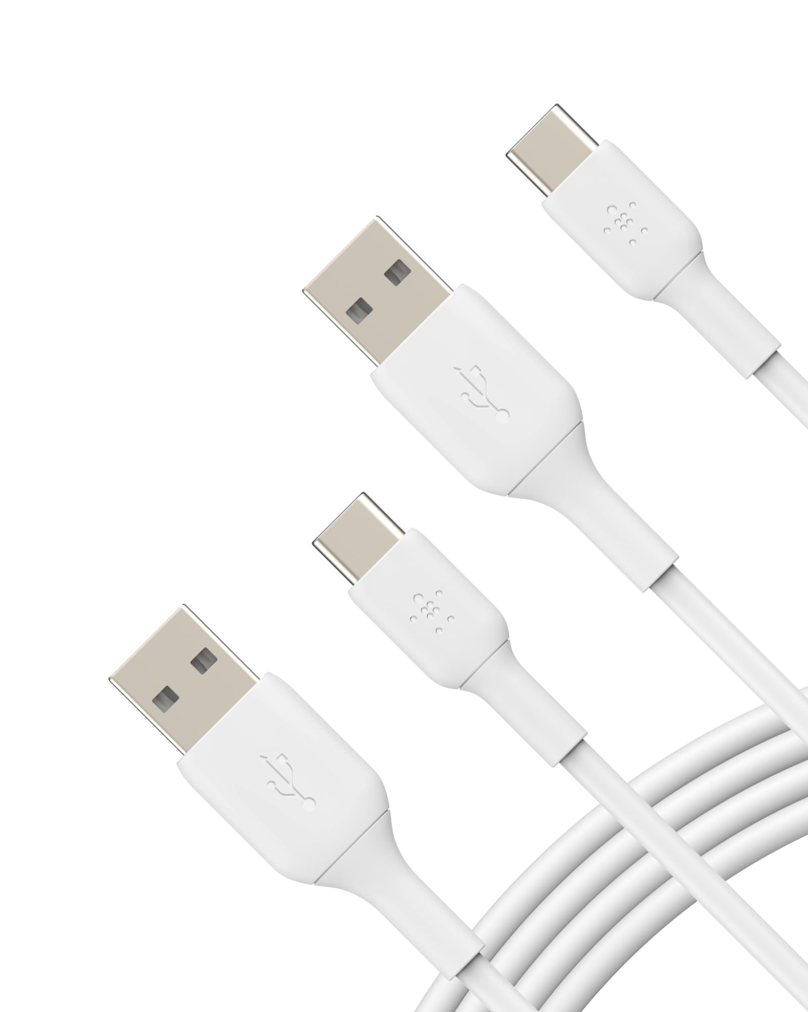 belkin-boostcharge-c-ble-usb-c-vers-usb-a-1m-pack-de-2-certifi-usb-if-blanc image 1