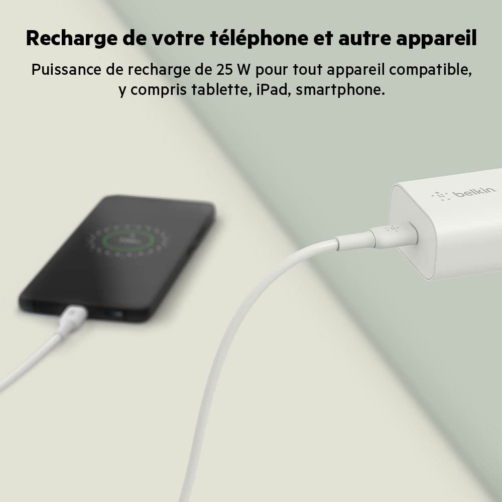 belkin-boostcharge-chargeur-secteur-usb-c-25-w-pps-power-delivery-charge-rapide- image 4