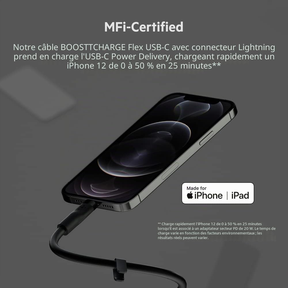 belkin-boostcharge-flex-c-ble-usb-c-vers-usb-c-en-silicone-certifi-usb-if-power- image 2