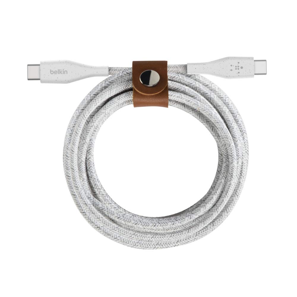 belkin-boostcharge-c-ble-usb-c-vers-usb-c-avec-sangle-de-fermeture-gaine-tress-e image 1
