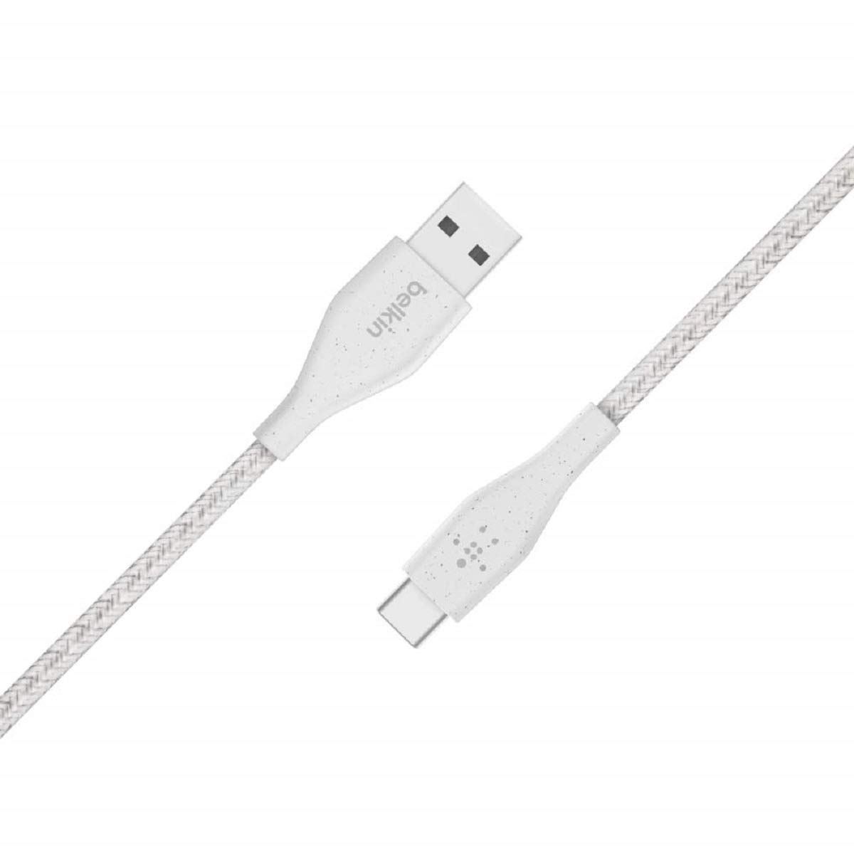 belkin-duratek-plus-c-ble-usb-c-vers-usb-a-1-2-m-avec-sangle-blanc image 1