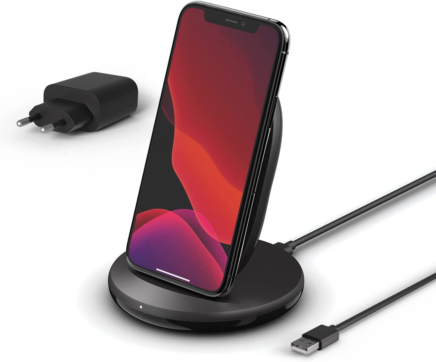 belkin-chargeur-sans-fil-rapide-15-w-qi-socle-de-bureau-portable-paysage-compati image 2