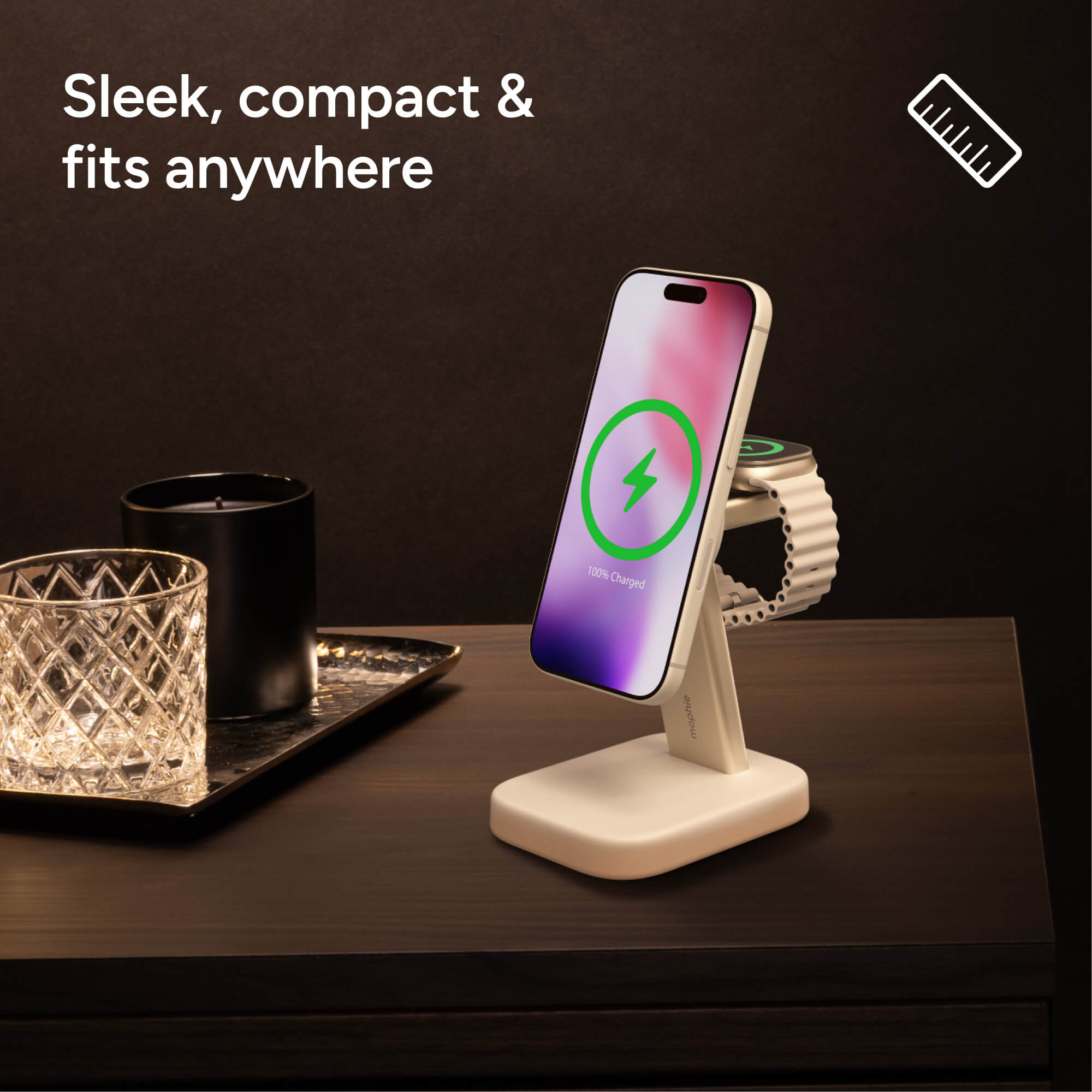 mophie-support-de-charge-sans-fil-2-en-1-magn-tique-pour-iphone-et-apple-watch-m image 7