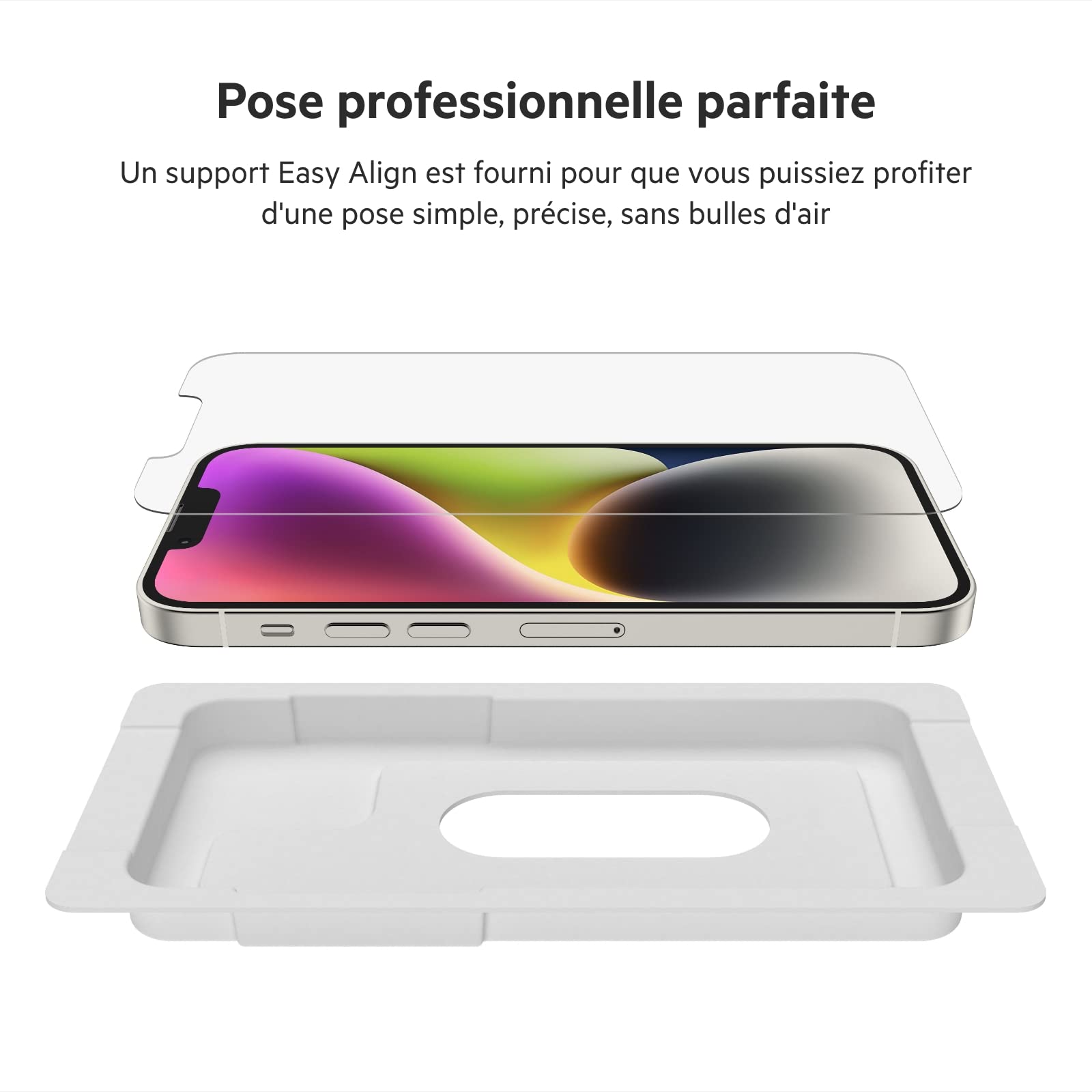 belkin-ultraglass-ova078zz-protection-d-cran-antimicrobienne-pour-iphone-14-ipho image 5