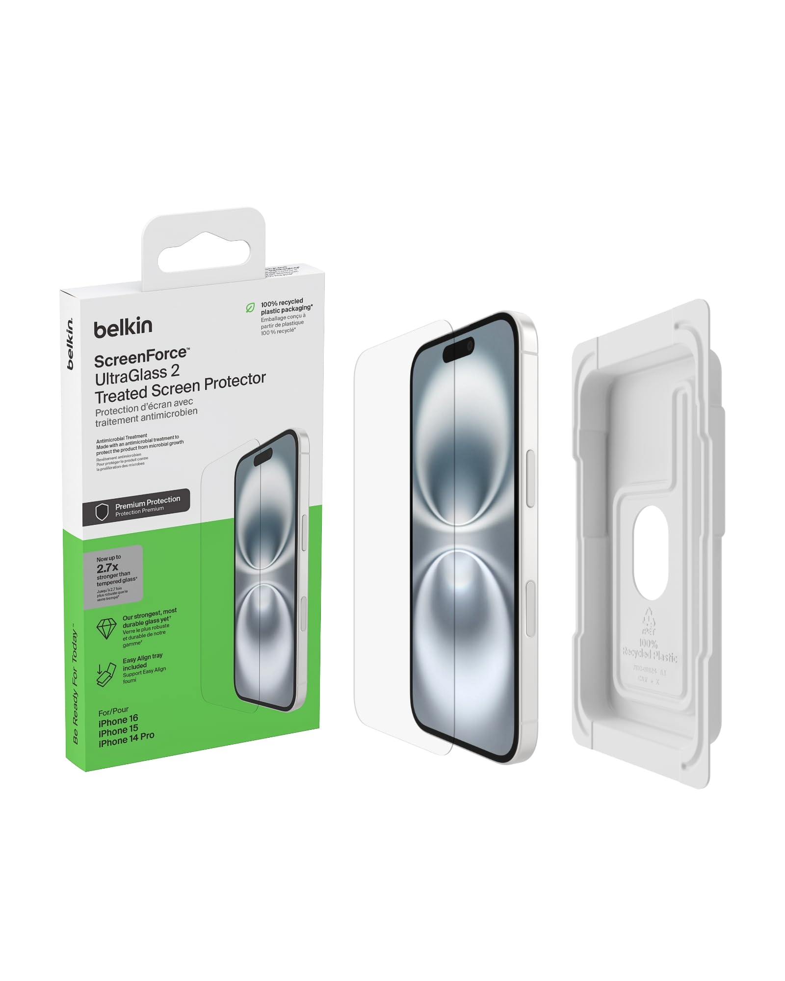 belkin-screenforce-ultraglass-2-ova131zz-protection-d-cran-en-verre-antimicrobie image 2
