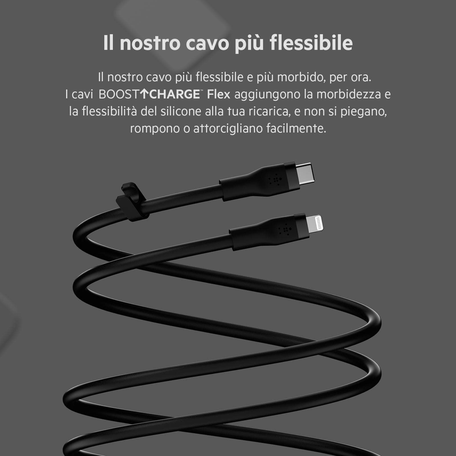 belkin-boostcharge-flex-c-ble-usb-c-vers-lightning-3-m-en-silicone-certifi-mfi-2 image 4