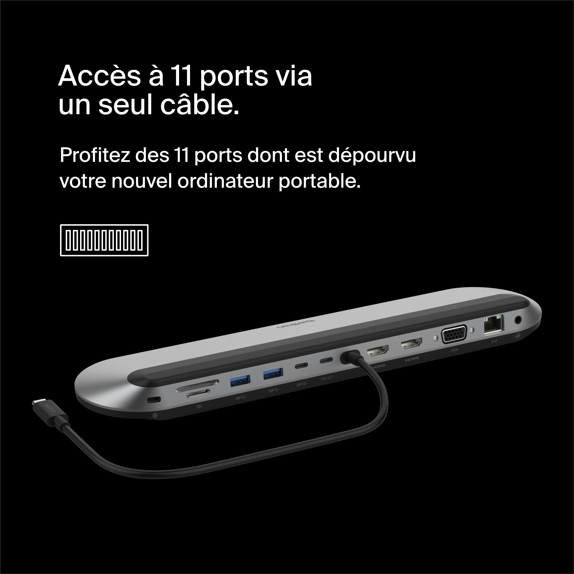 belkin-connect-11-en-1-dock-pro-station-d-accueil-usb-c-avec-support-3-moniteurs image 2