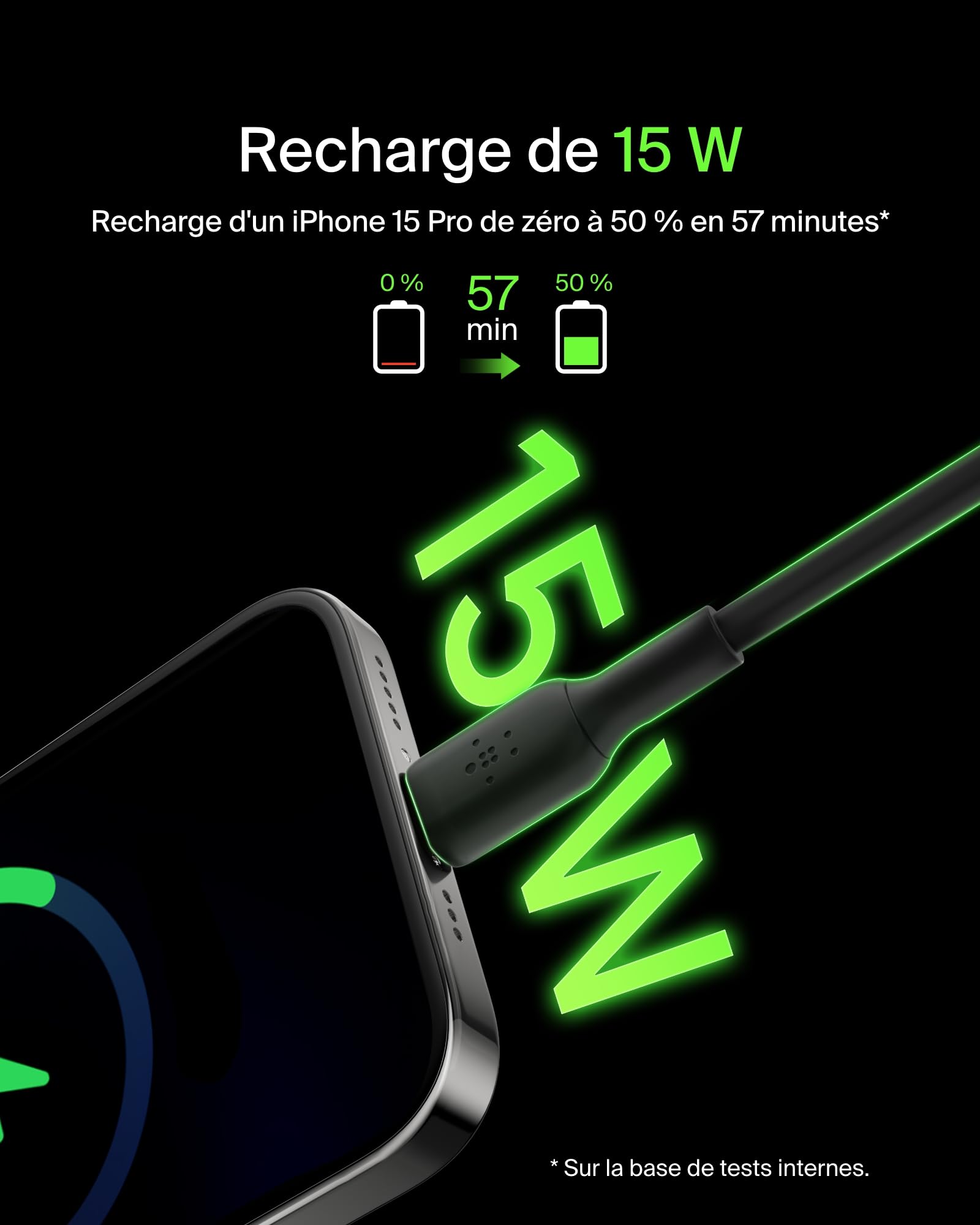 belkin-boostcharge-c-ble-usb-c-vers-usb-a-2-m-noir-recharge-et-synchronisation-u image 2
