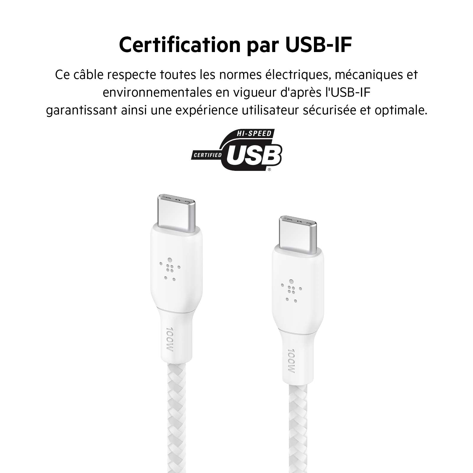 belkin-c-ble-usb-c-vers-usb-c-3-m-power-delivery-100-w-usb-if-2-0-gaine-tress-e- image 6