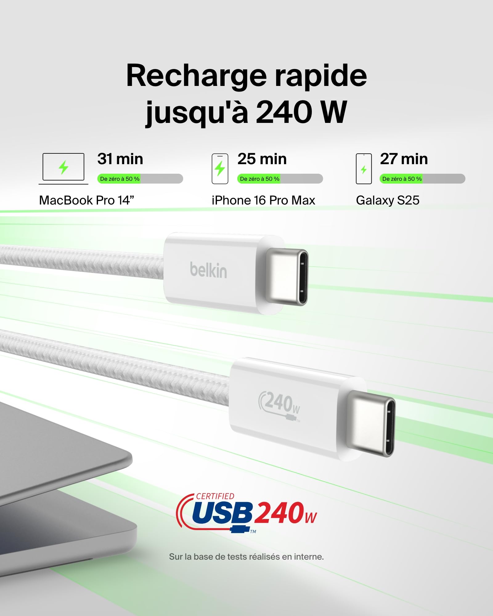 belkin-boostcharge-pack-de-2-c-bles-usb-c-vers-usb-c-tress-s-1-5-m-240-w-usb-if- image 2