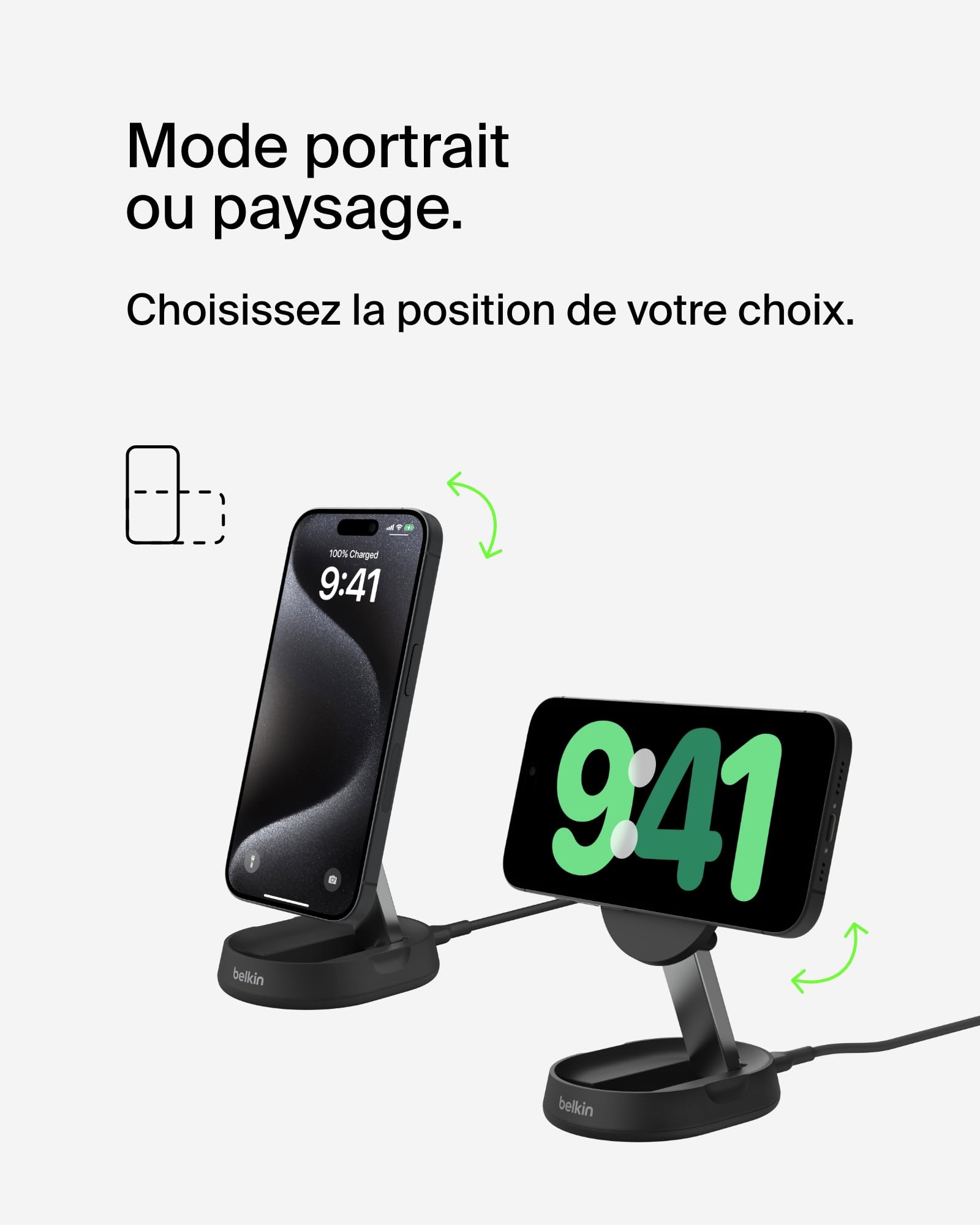 belkin-boostcharge-pro-support-de-recharge-sans-fil-magn-tique-pliable-qi2-15-w- image 4