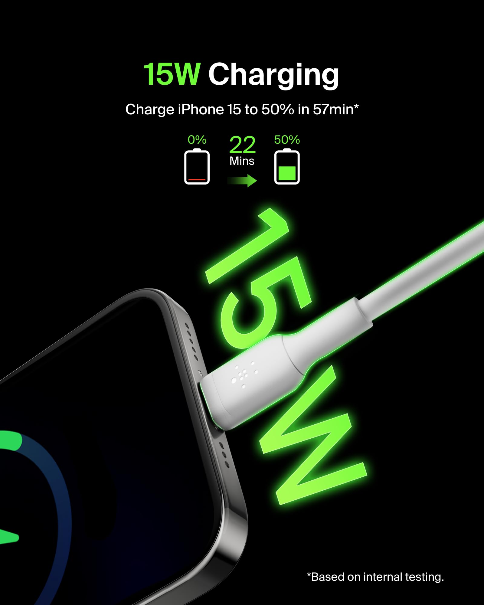 belkin-boostcharge-c-ble-usb-c-vers-usb-a-1m-pack-de-2-certifi-usb-if-blanc image 2