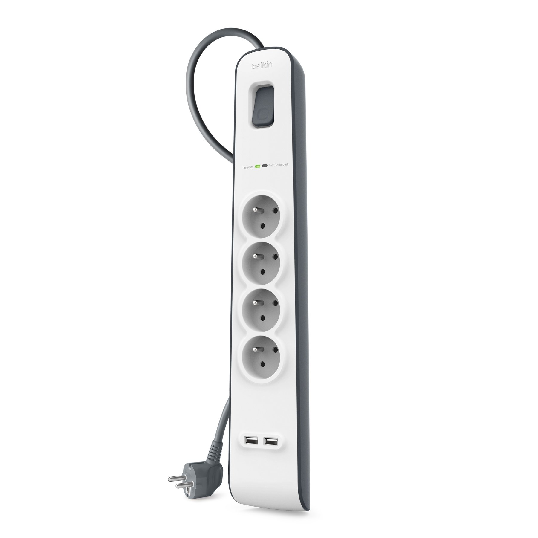 belkin-parafoudre-4-prises-avec-2-ports-usb-525-joules-cordon-de-2-m-blanc-bsv40 image 4