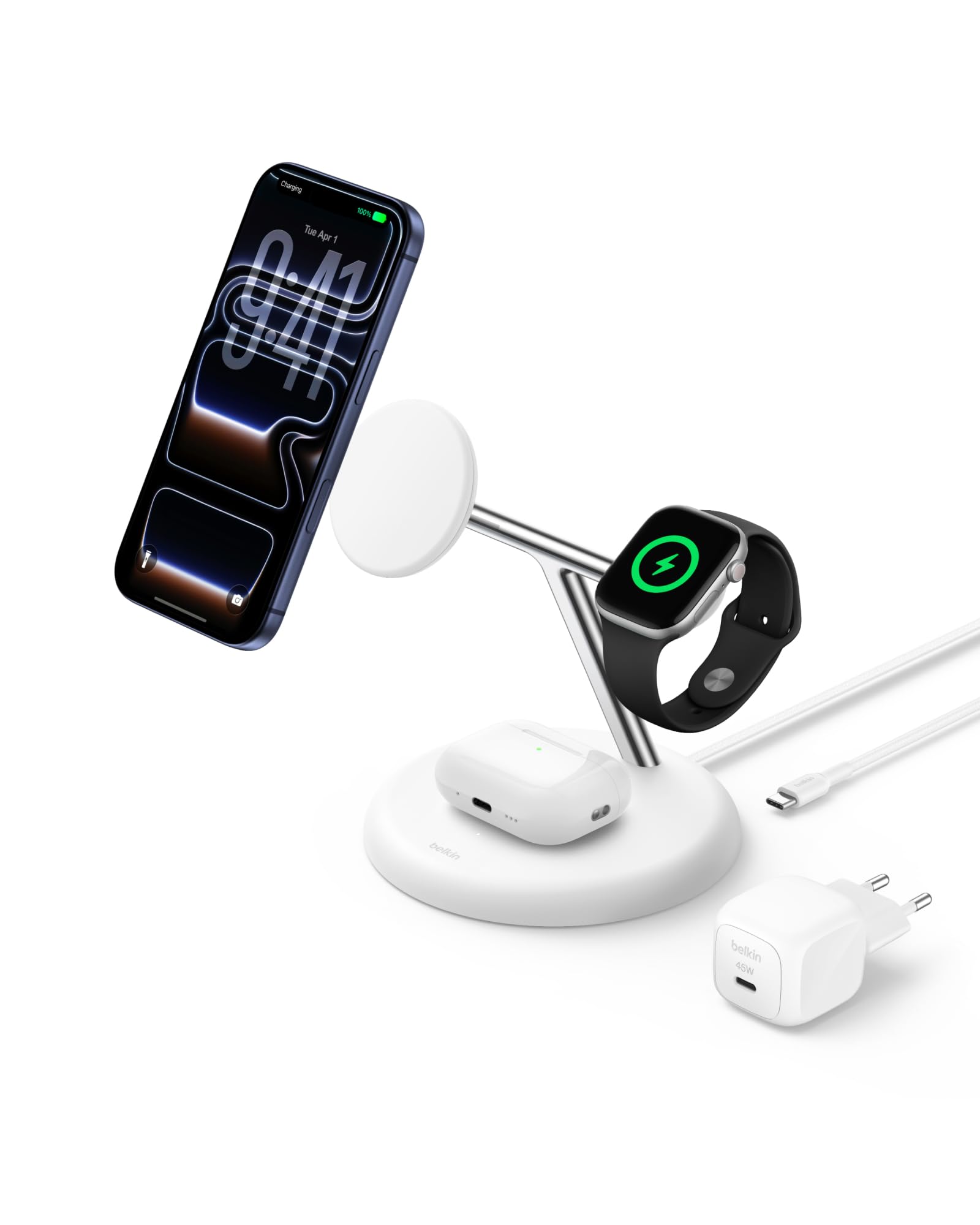 belkin-ultracharge-station-de-recharge-sans-fil-3-en-1-25-w-magn-tique-qi2-2-com image 1