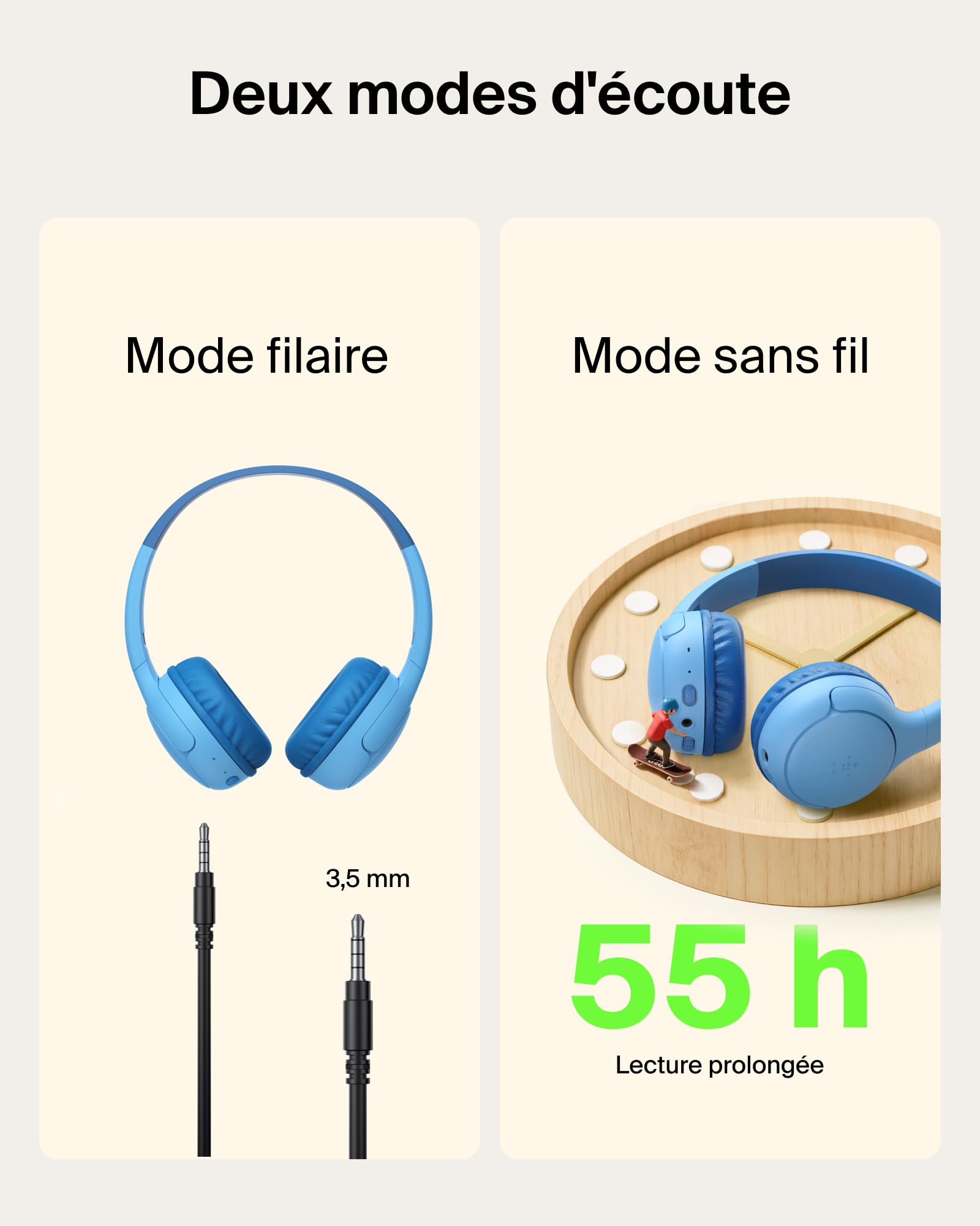 belkin-soundform-mini-2-casque-audio-sans-fil-circum-aural-bluetooth-pour-enfant image 4