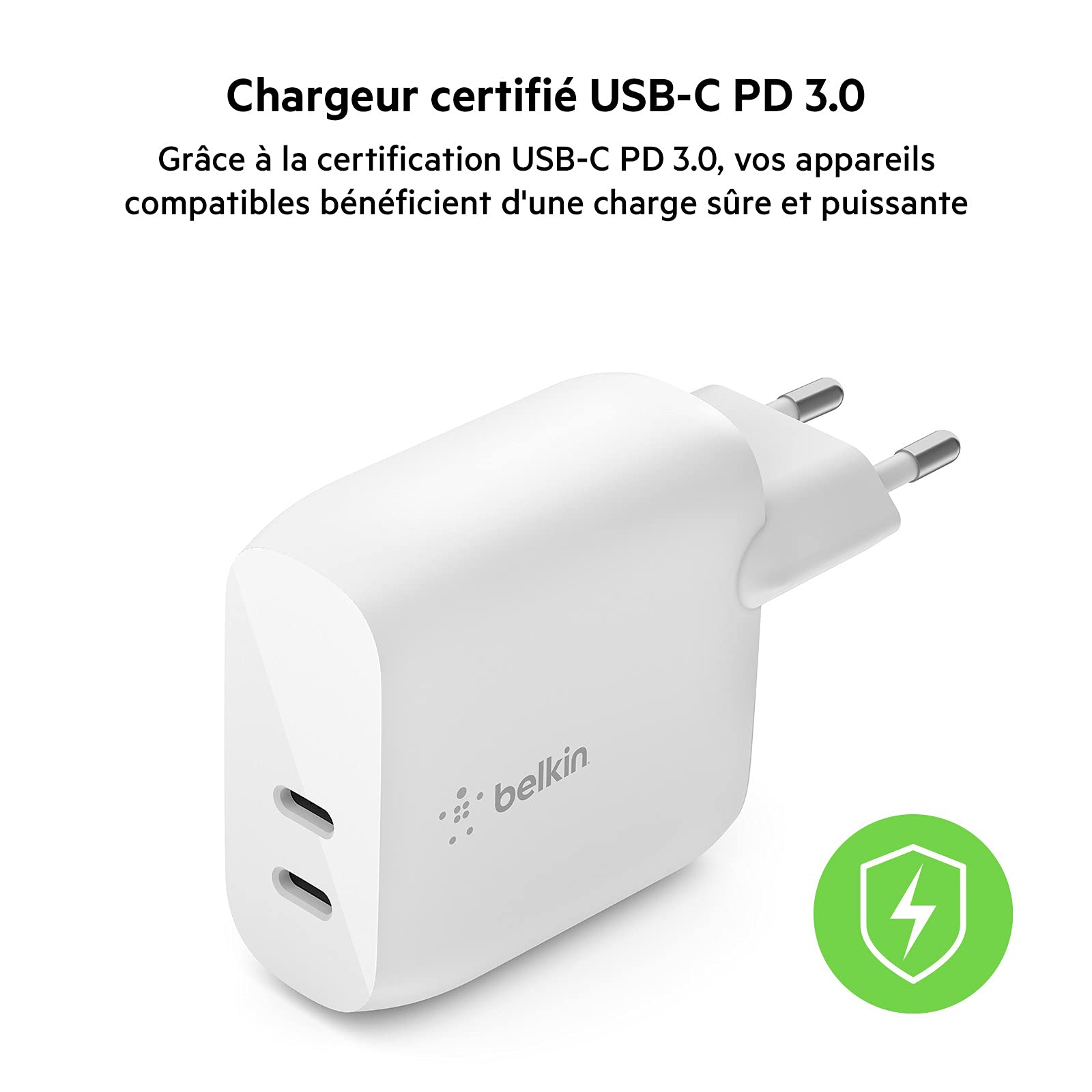 belkin-chargeur-secteur-usb-c-pd-40-w-double-port-2-x-usb-c-power-delivery-20-w- image 4