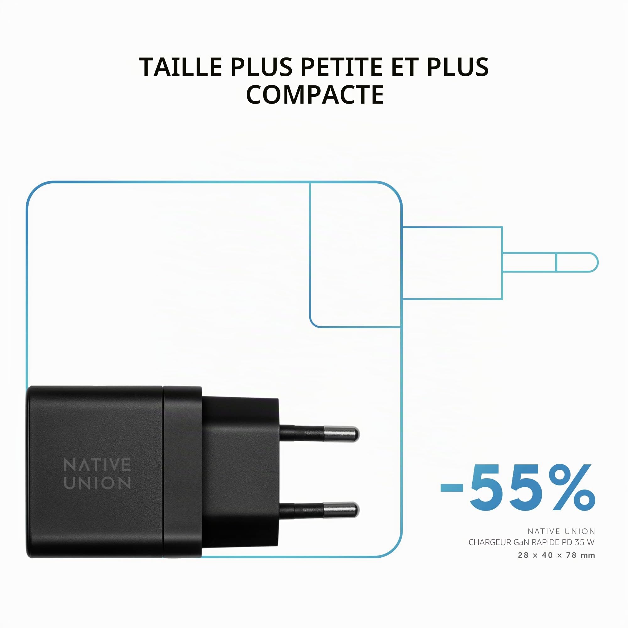native-union-chargeur-gan-rapide-pd-35w-ultra-compact-noir image 2
