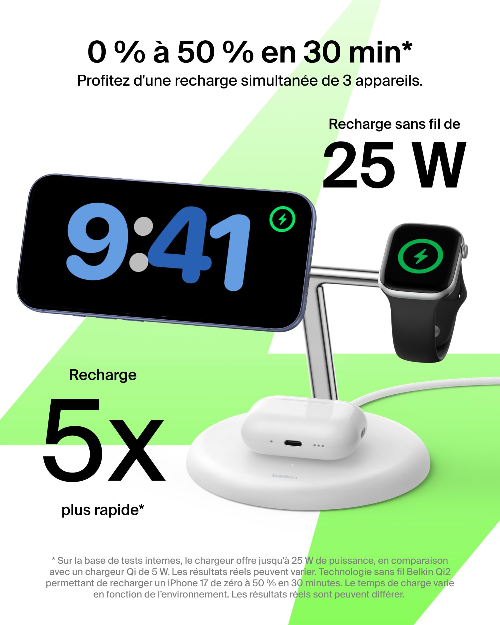 belkin-ultracharge-station-de-recharge-sans-fil-3-en-1-25-w-magn-tique-qi2-2-com image 2