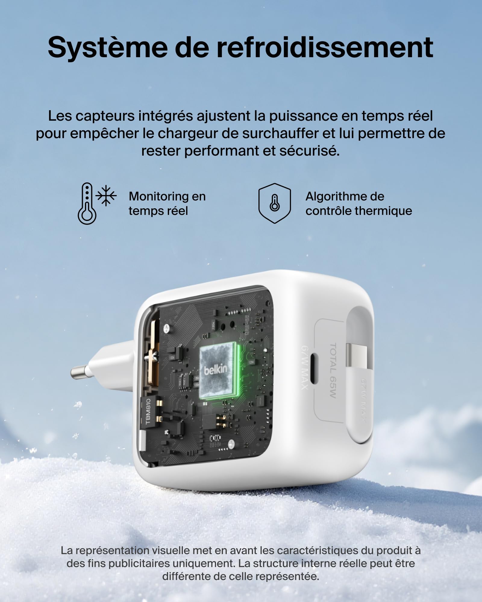 belkin-ultracharge-chargeur-gan-usb-c-45-w-avec-c-ble-r-tractable-80-cm-et-port- image 7