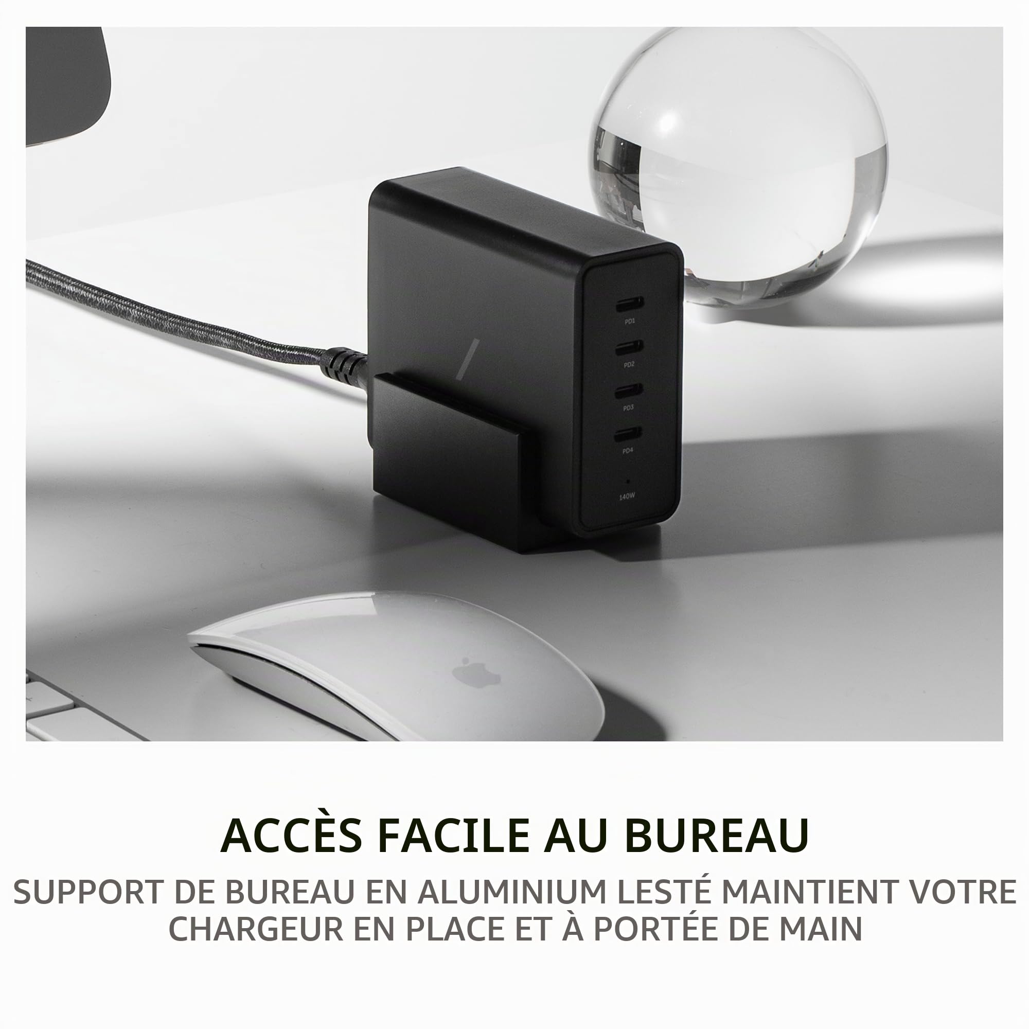 native-union-fast-gan-charger-pd-140w-station-de-charge-bureau-4-ports-usb-c-pow image 6