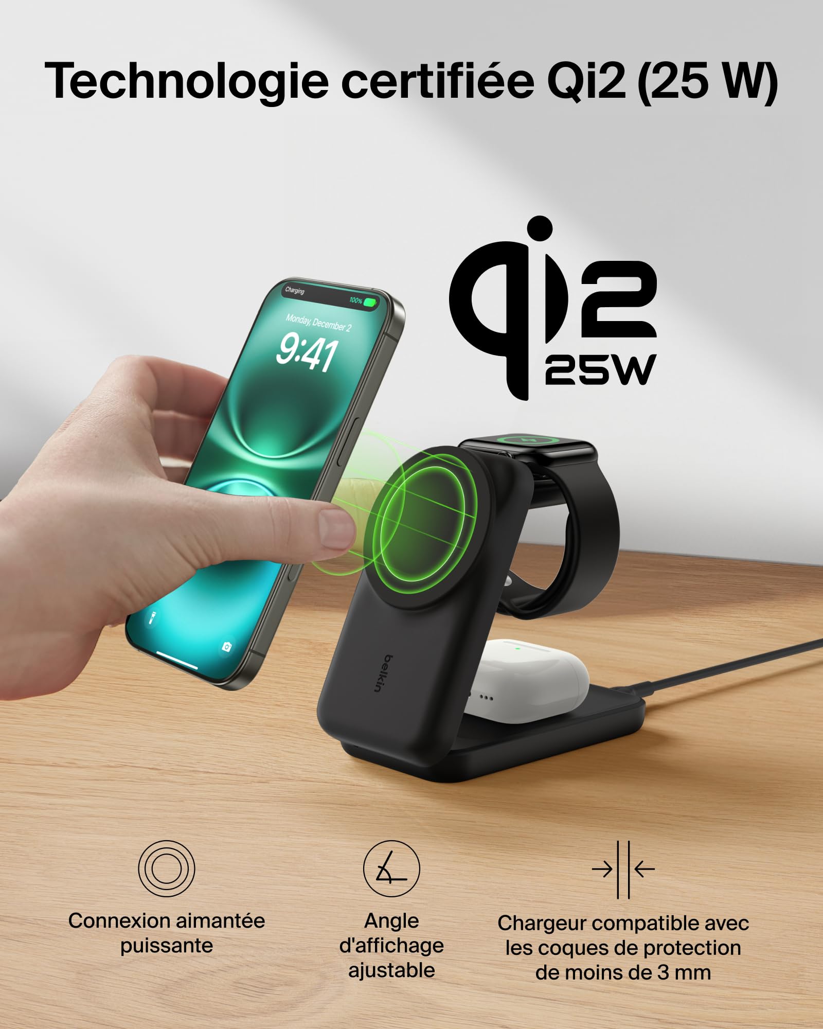 belkin-ultracharge-chargeur-induction-3-en-1-qi2-magn-tique-25w-station-de-charg image 7