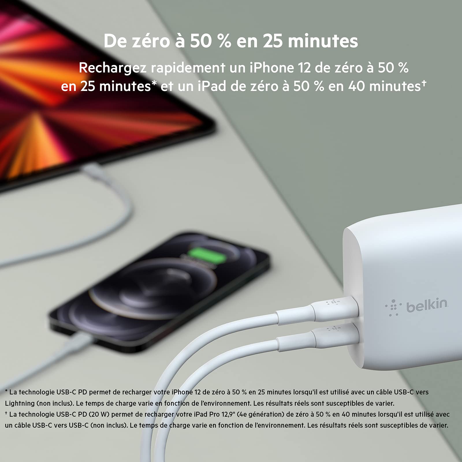belkin-chargeur-secteur-usb-c-pd-40-w-double-port-2-x-usb-c-power-delivery-20-w- image 3