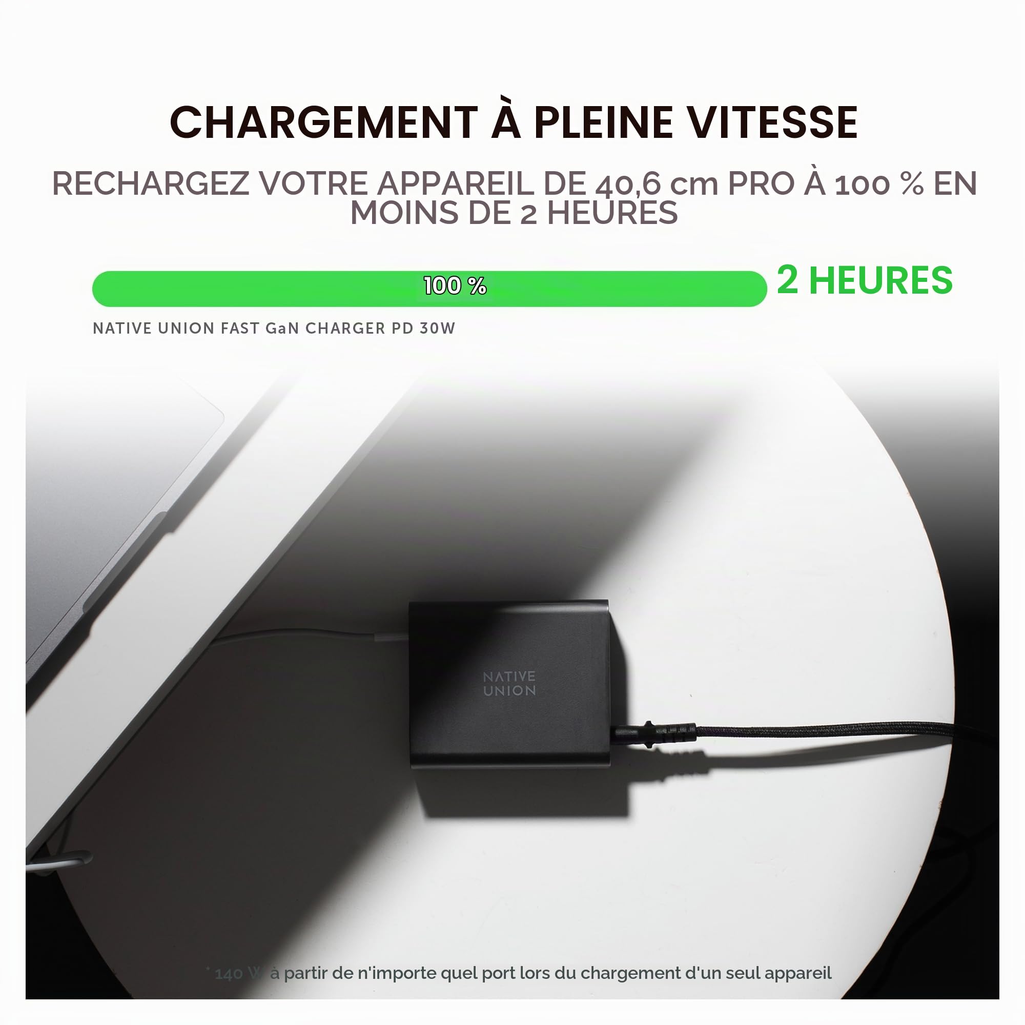 native-union-fast-gan-charger-pd-140w-station-de-charge-bureau-4-ports-usb-c-pow image 4