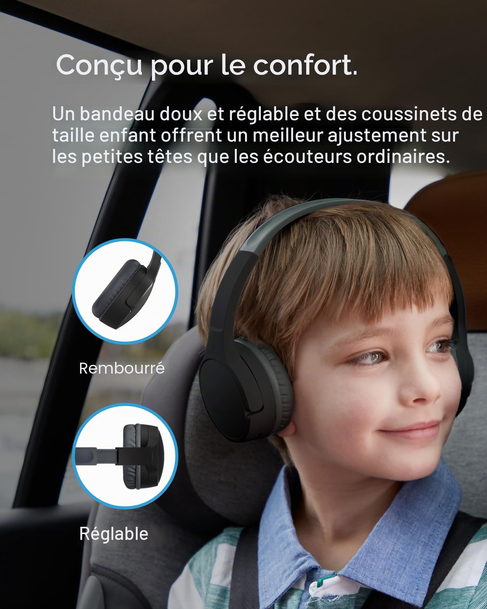 belkin-soundform-mini-casque-sans-fil-bluetooth-pour-enfants-volume-limit-85-db- image 5