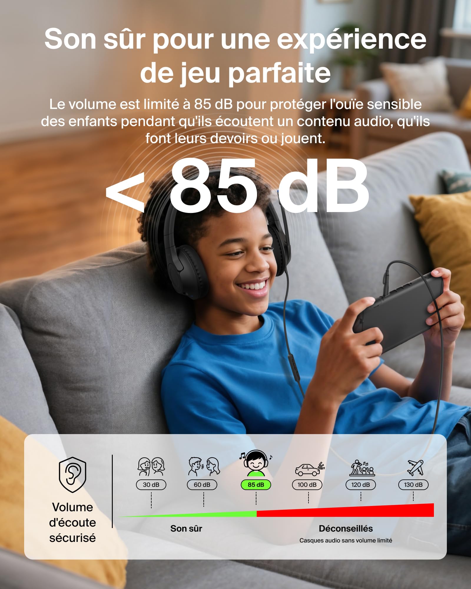 belkin-gaming-casque-filaire-inspire-pour-enfants-volume-limit-85-db-micro-orien image 3