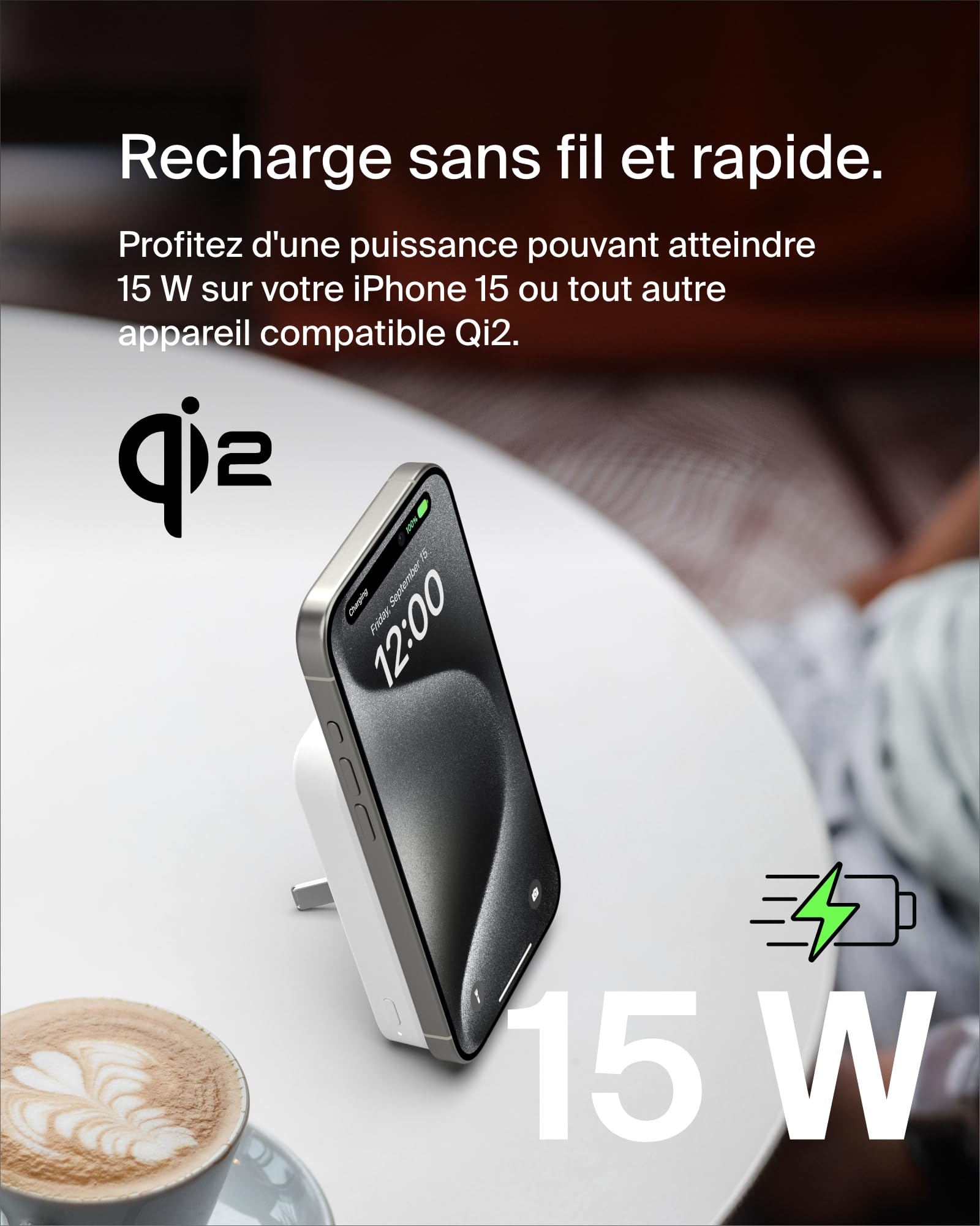 belkin-boostcharge-pro-batterie-externe-magn-tique-sans-fil-qi2-8-000-mah-15-w-a image 2