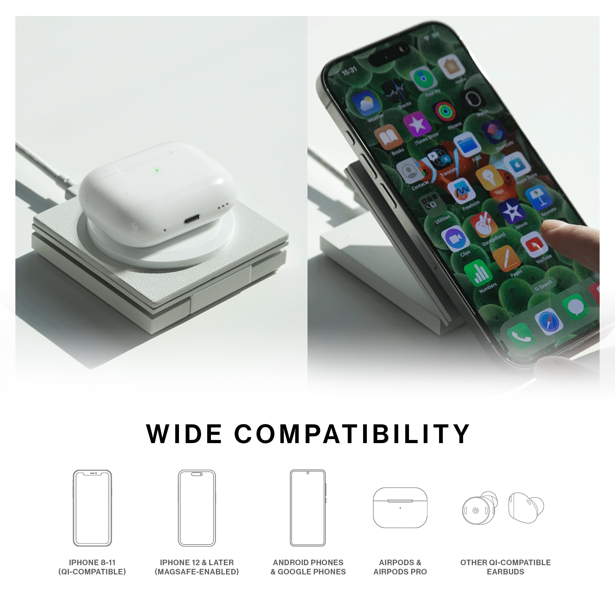 native-union-rise-chargeur-sans-fil-magn-tique-qi2-15w-support-pliable-certifi-m image 4