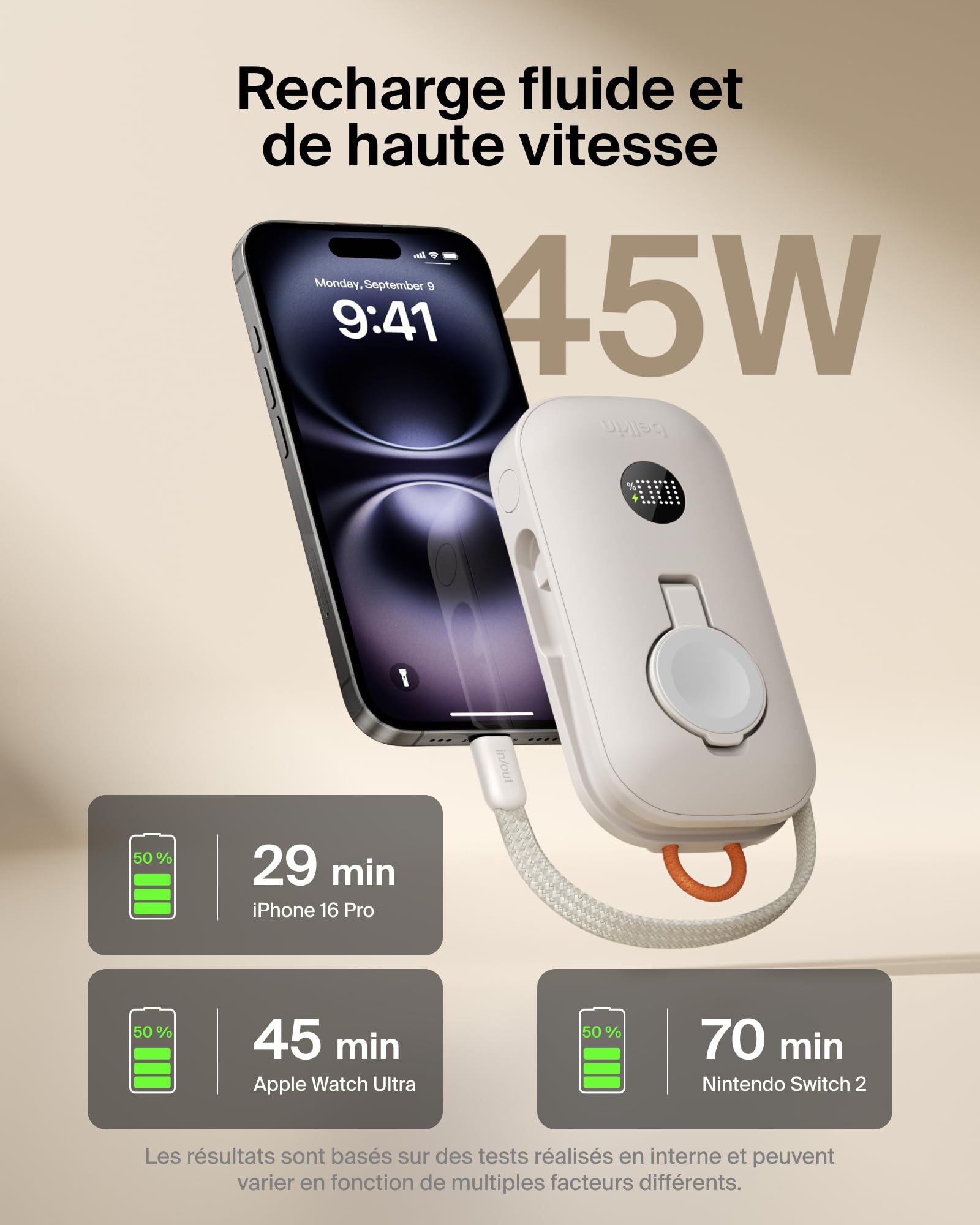 belkin-boostcharge-pro-batterie-externe-10000-mah-45-w-avec-module-apple-watch-c image 4