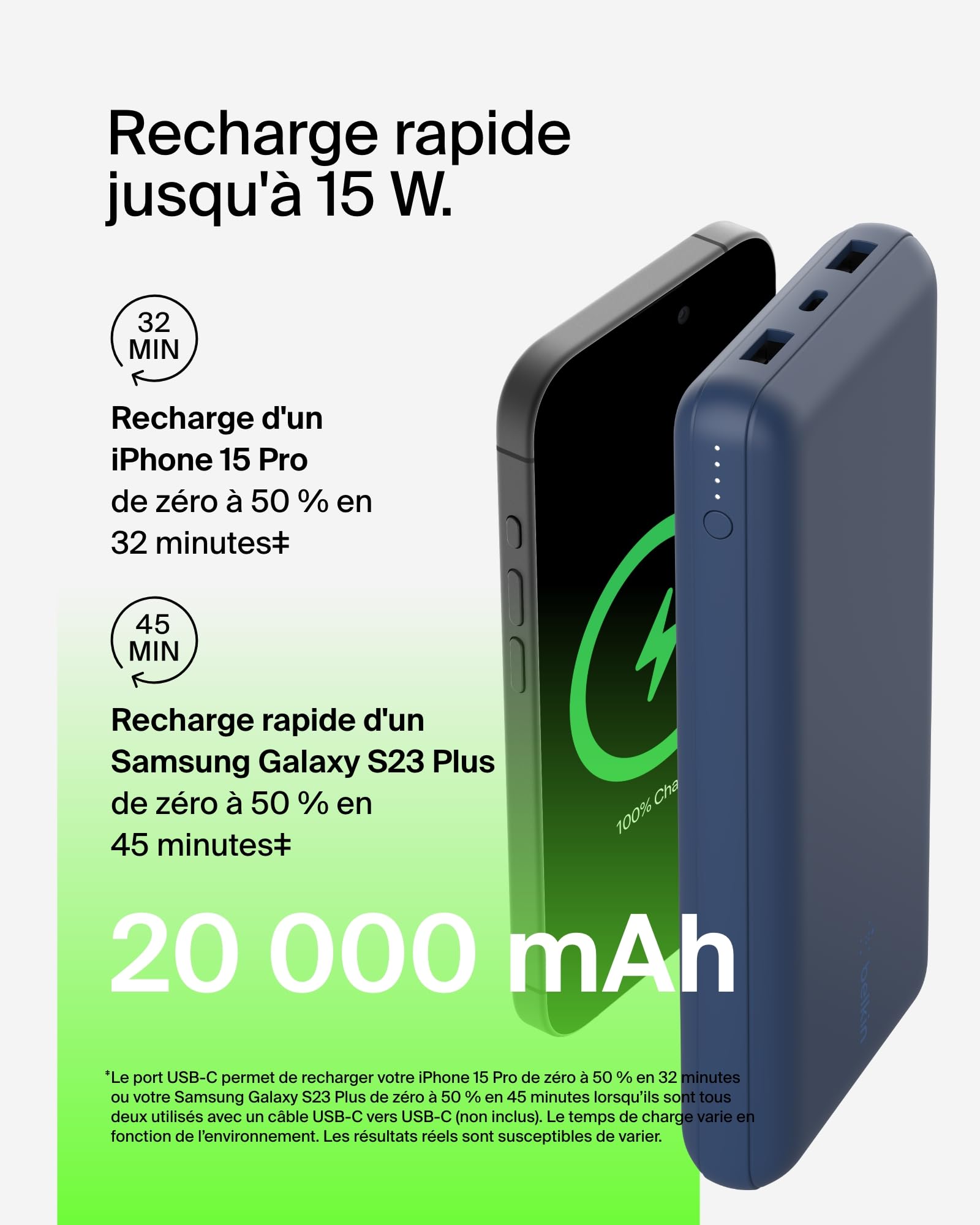 belkin-batterie-externe-usb-c-20-000-mah-avec-3-ports-usb-c-2-usb-a-recharge-rap image 4