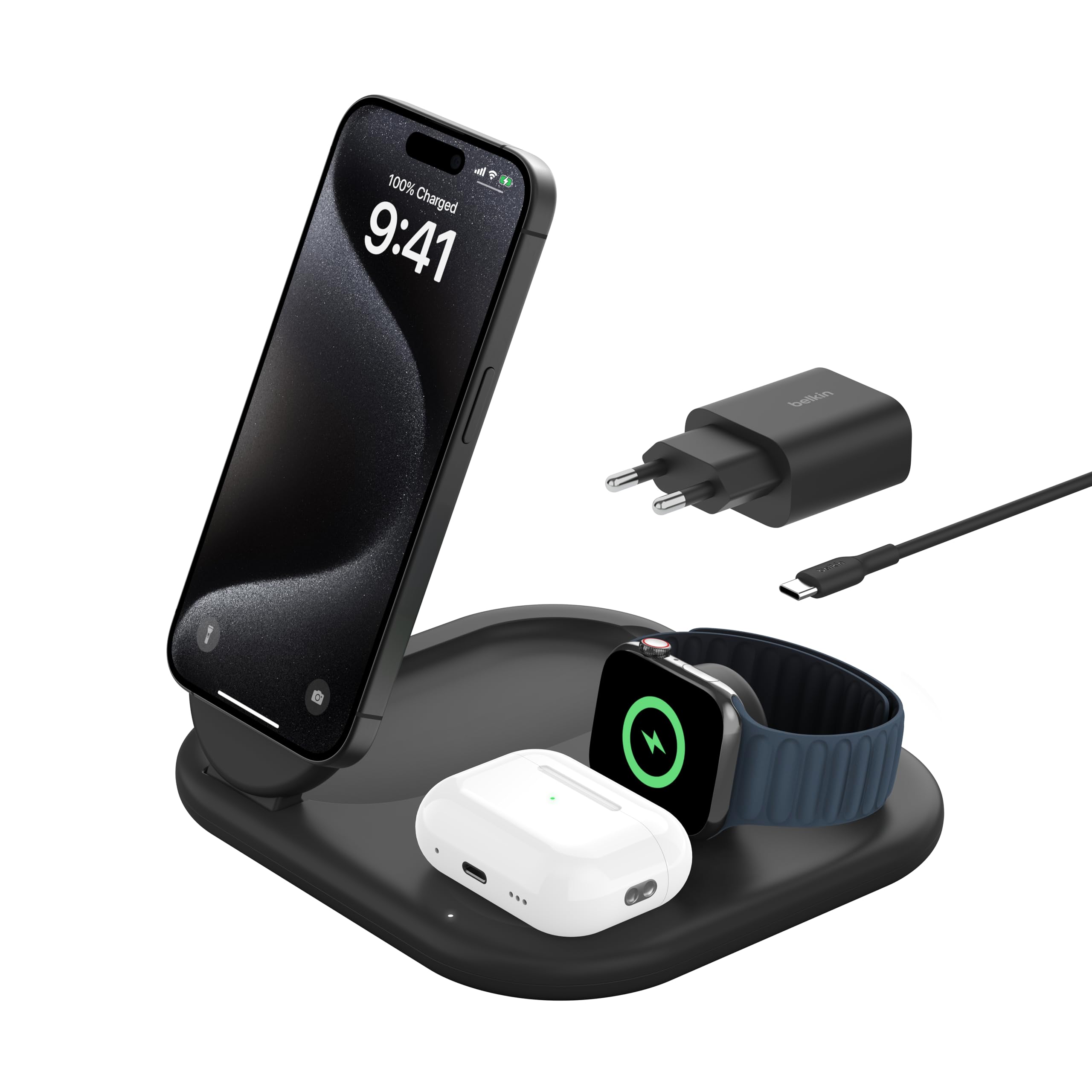 belkin-boostcharge-socle-de-recharge-3-en-1-aimant-pliable-qi2-15-w-compatible-m image 4