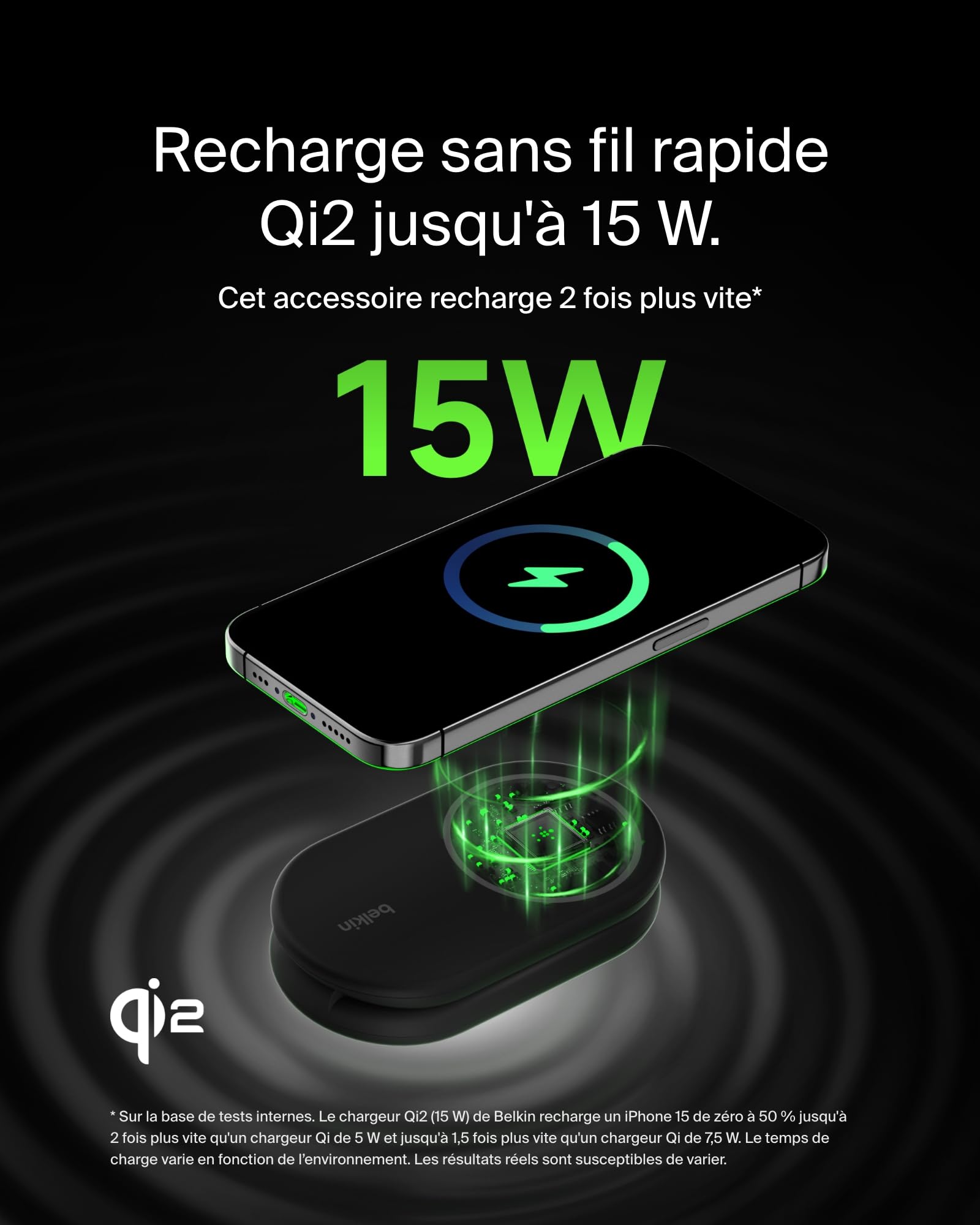belkin-boostcharge-socle-de-recharge-2-en-1-aimant-et-pliable-qi2-15w-compatible image 3