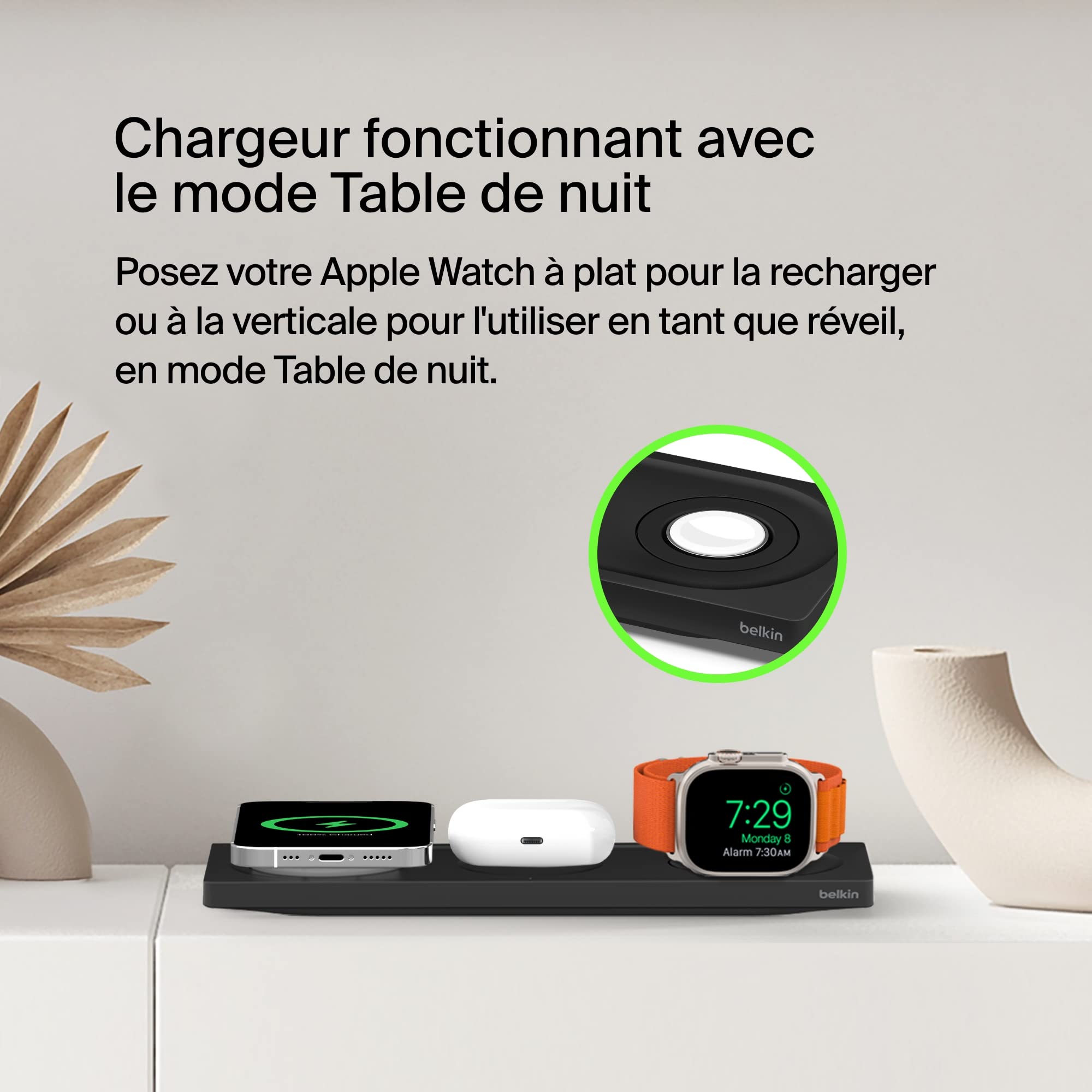 belkin-chargeur-sans-fil-magsafe-3-en-1-certifi-mfi-recharge-rapide-pour-iphone- image 7