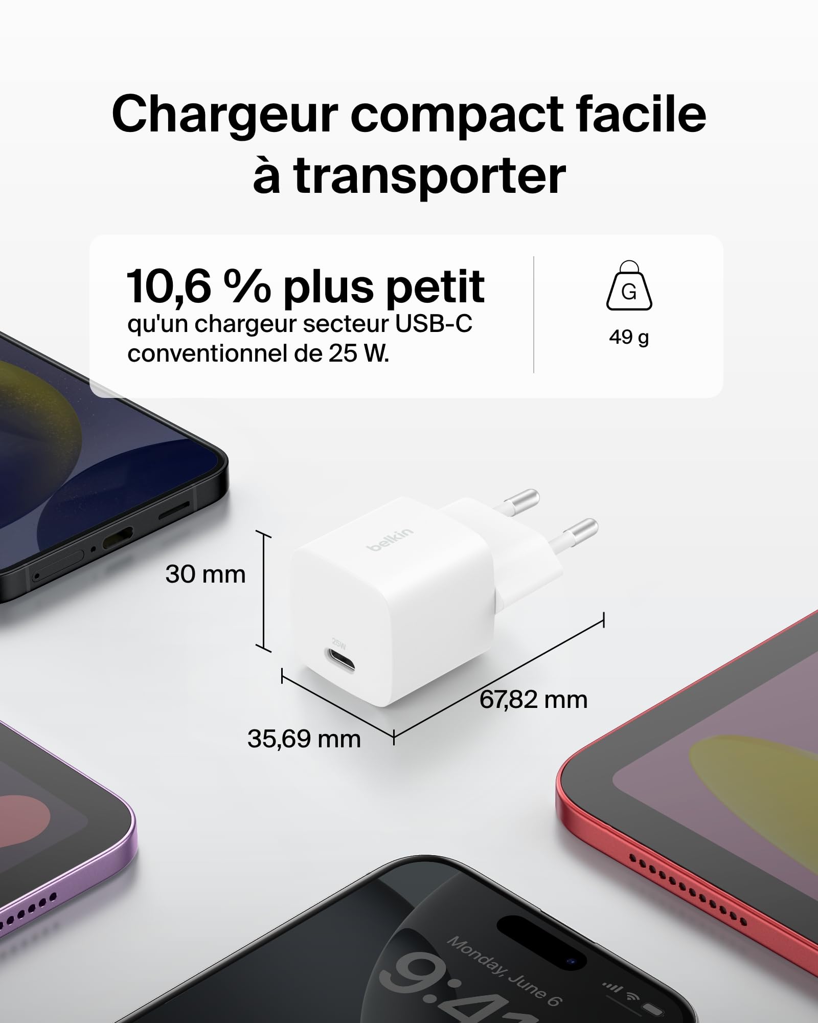 belkin-chargeur-secteur-usb-c-25-w-pd-3-0-avec-pps-chargeur-rapide-pour-iphone-1 image 2