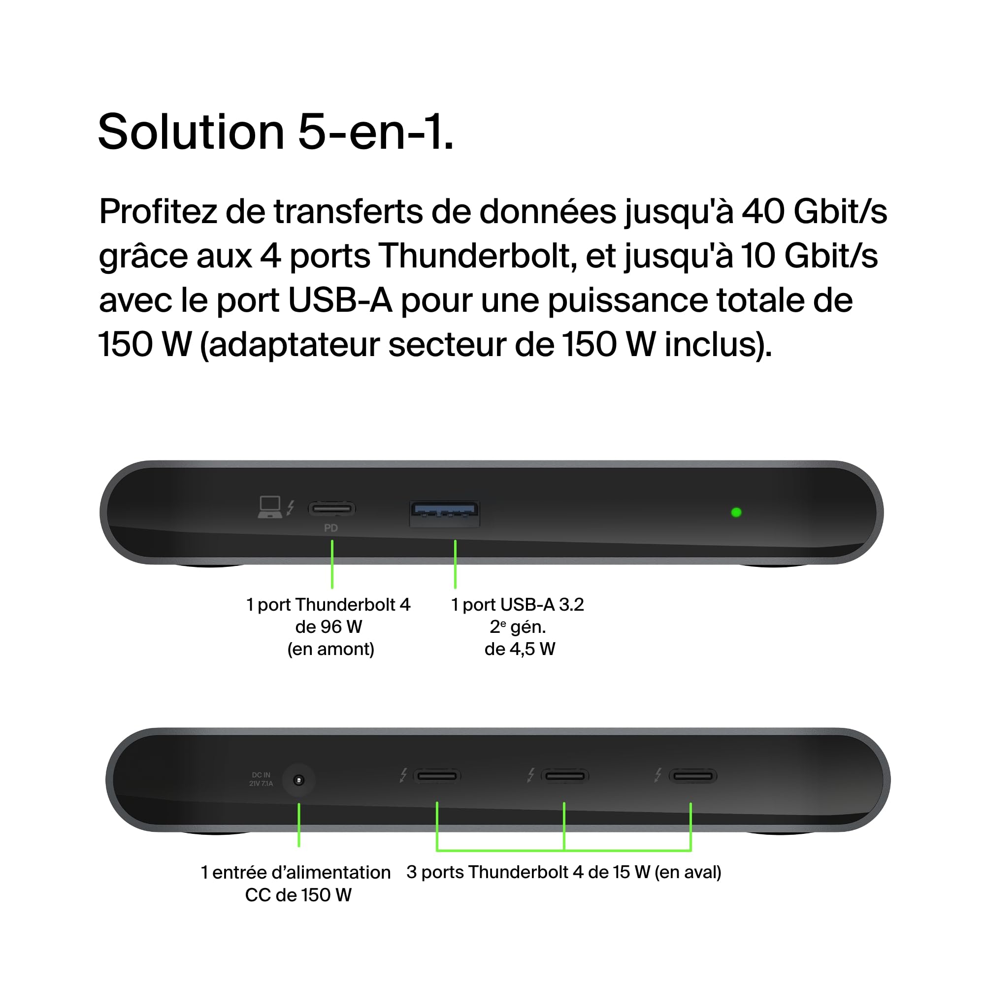 belkin-connect-station-d-accueil-thunderbolt-4-5-en-1-4x-usb-c-tb4-usb-a-power-d image 2