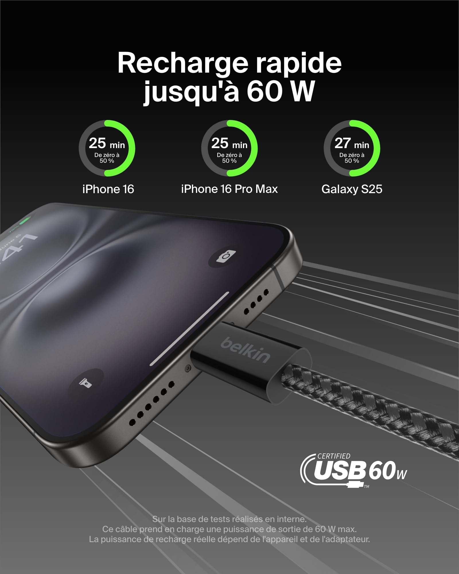 belkin-boostcharge-pack-de-2-c-bles-usb-c-vers-usb-c-gaine-tress-e-nylon-60-w-1- image 2