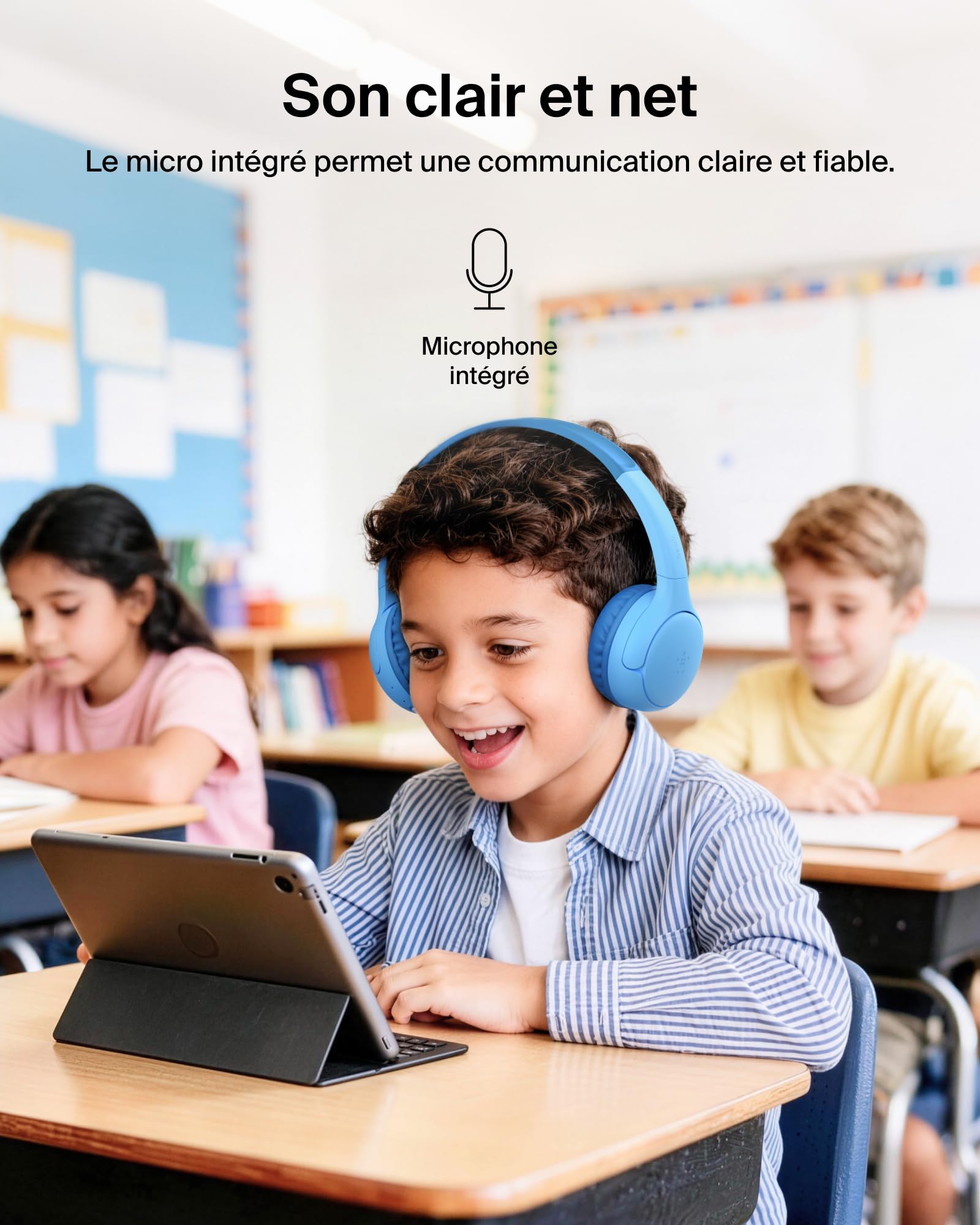 belkin-soundform-mini-2-casque-audio-sans-fil-circum-aural-bluetooth-pour-enfant image 7