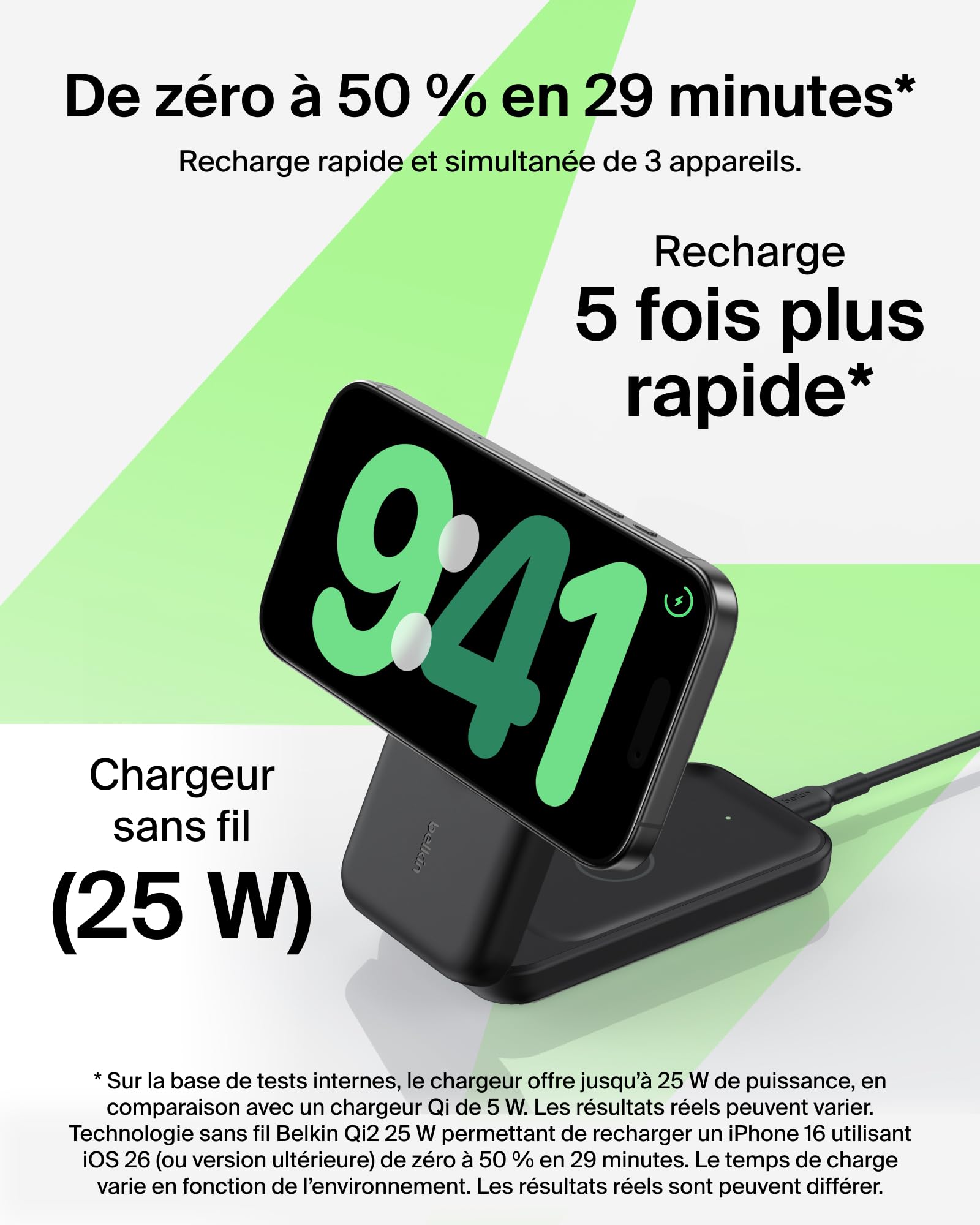 belkin-ultracharge-chargeur-induction-3-en-1-qi2-magn-tique-25w-station-de-charg image 2