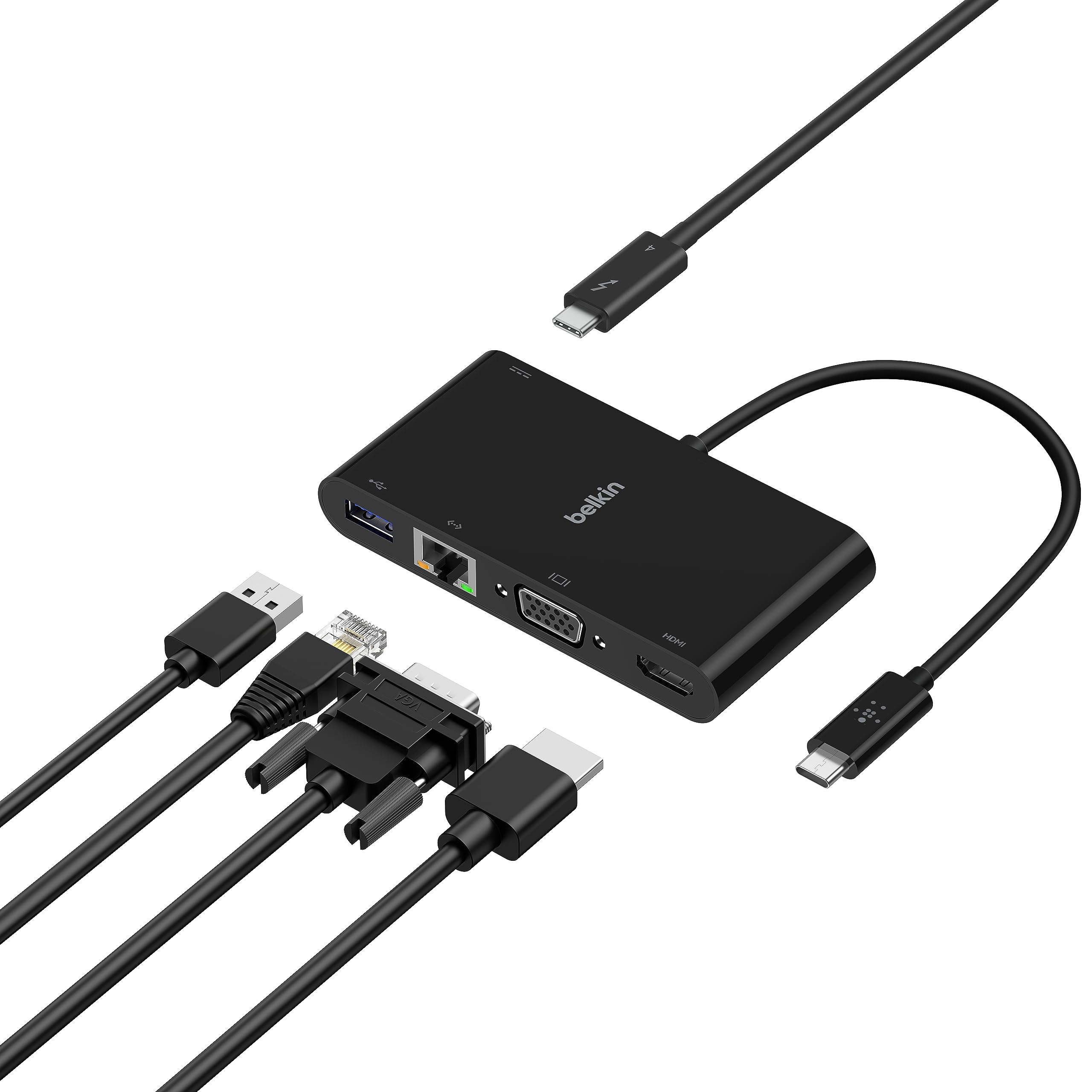 belkin-adaptateur-usb-c-vers-vga-recharge-vid-o-hd-1080p-alimentation-pass-throu image 2