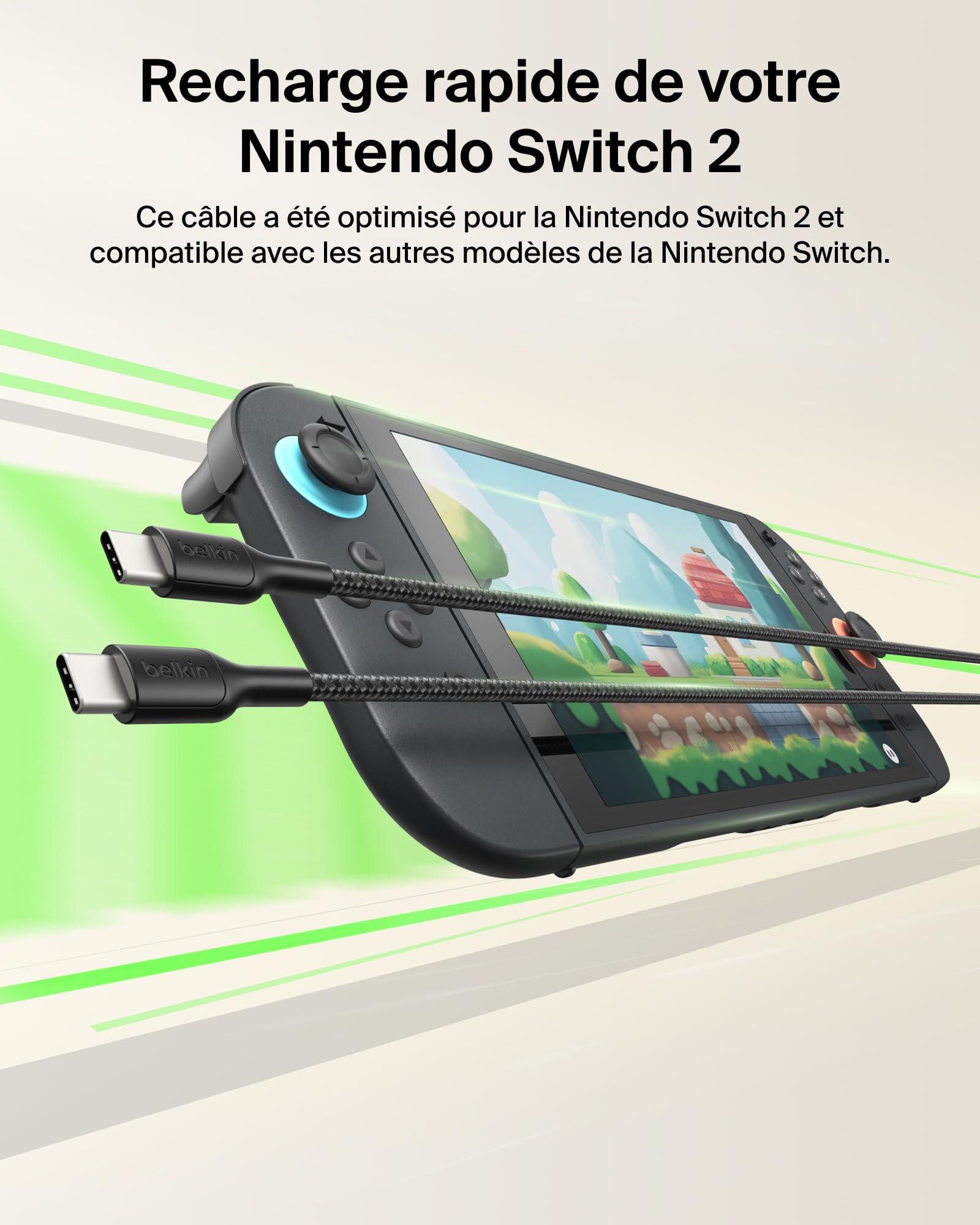 belkin-gaming-c-ble-usb-c-vers-usb-c-60-w-2-m-tress-recharge-rapide-pd-certifi-u image 2