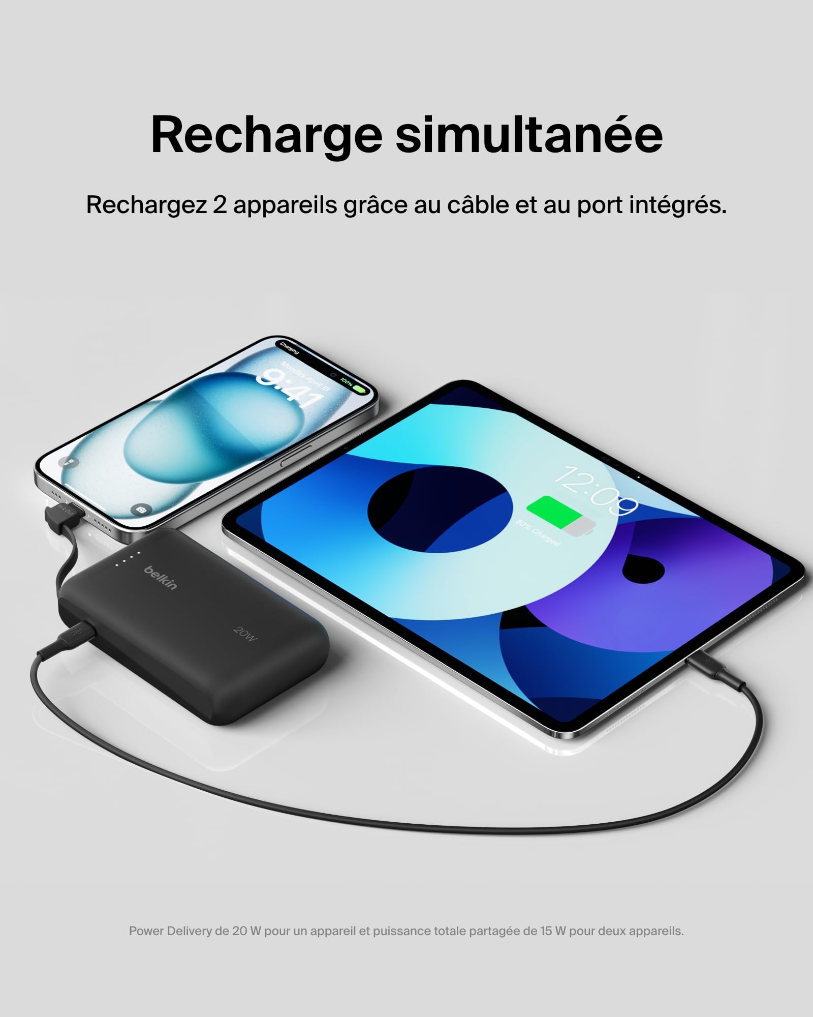 belkin-boostcharge-10k-batterie-externe-10-000-mah-avec-c-ble-usb-c-int-gr-recha image 3