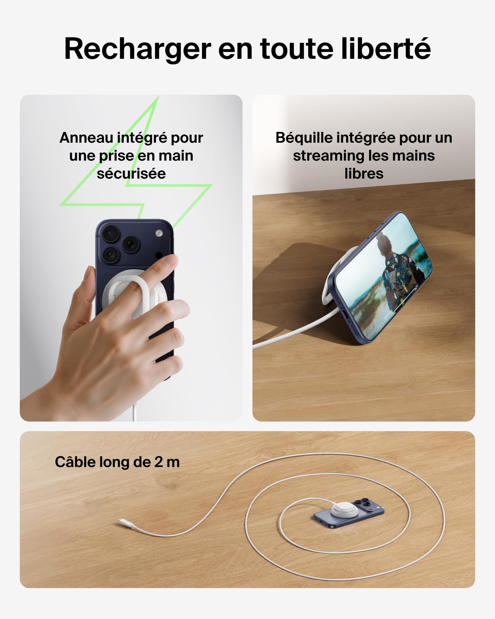 belkin-ultracharge-chargeur-magn-tique-qi2-25-w-compatible-magsafe-avec-b-quille image 5