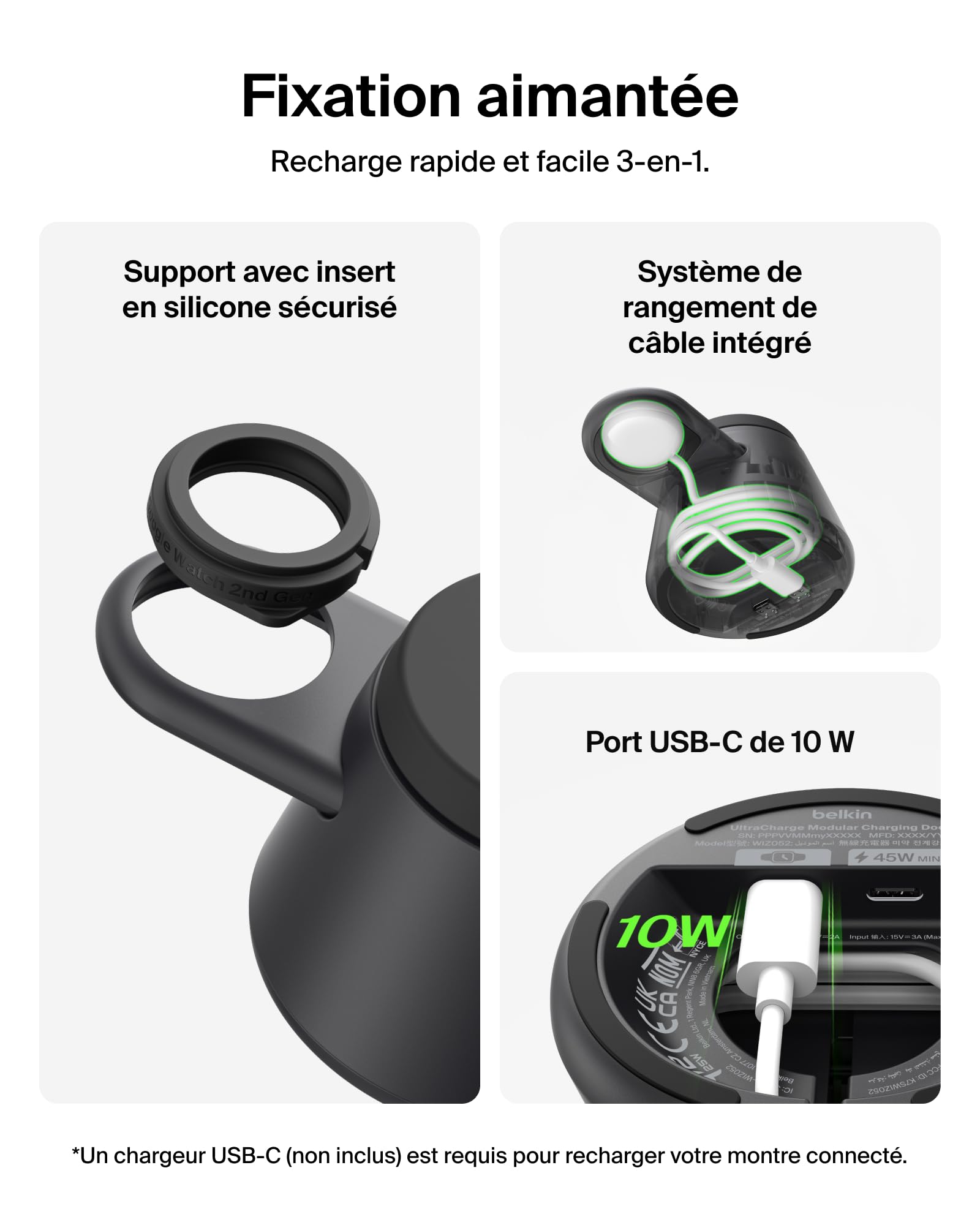 belkin-ultracharge-station-de-charge-3-en-1-qi2-2-25-w-magn-tique-avec-support-u image 3