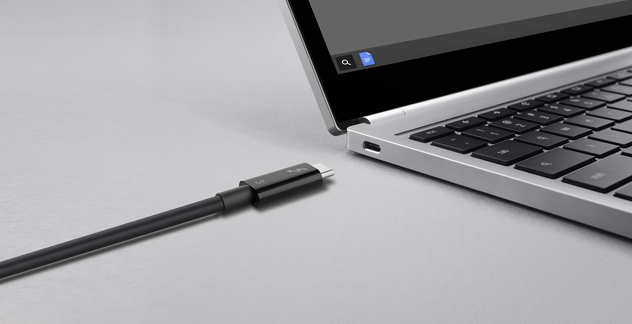belkin-f2cd084bt0-5mbk-c-ble-thunderbolt-3-usb-c-0-5-m-40-gbit-s-5k-100-w-certif image 4