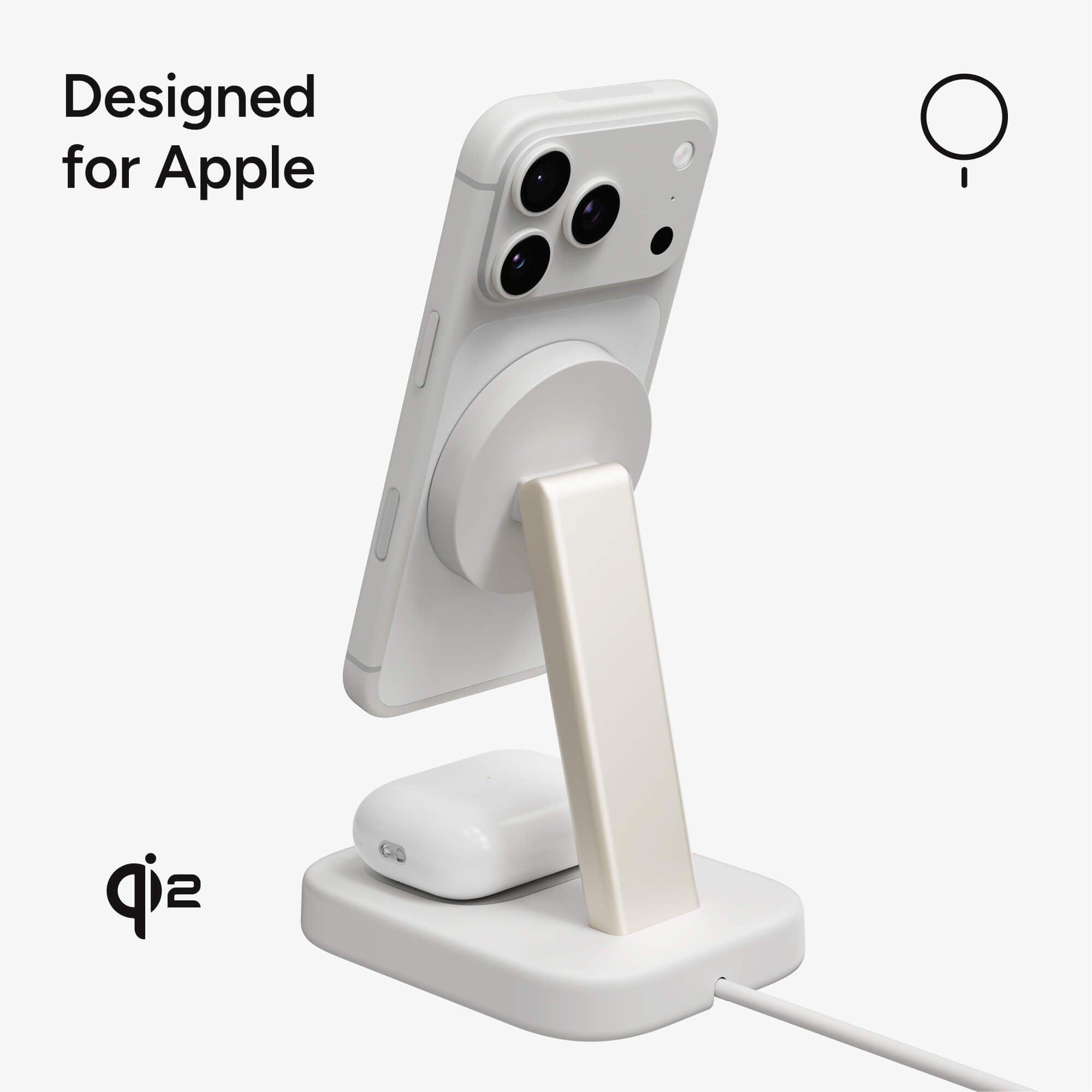 mophie-support-de-charge-sans-fil-2-en-1-pour-iphone-et-airpods-magsafe-qi2-jusq image 8